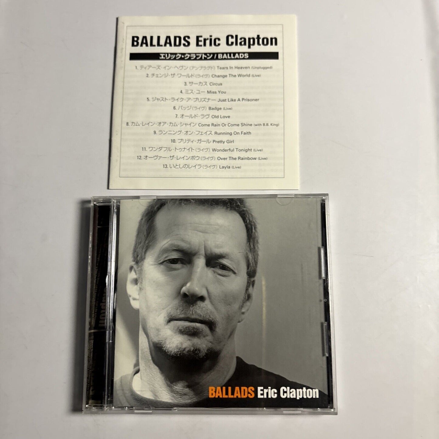 Eric Clapton – Ballads (CD, 2003) wpcr-11760 Japan