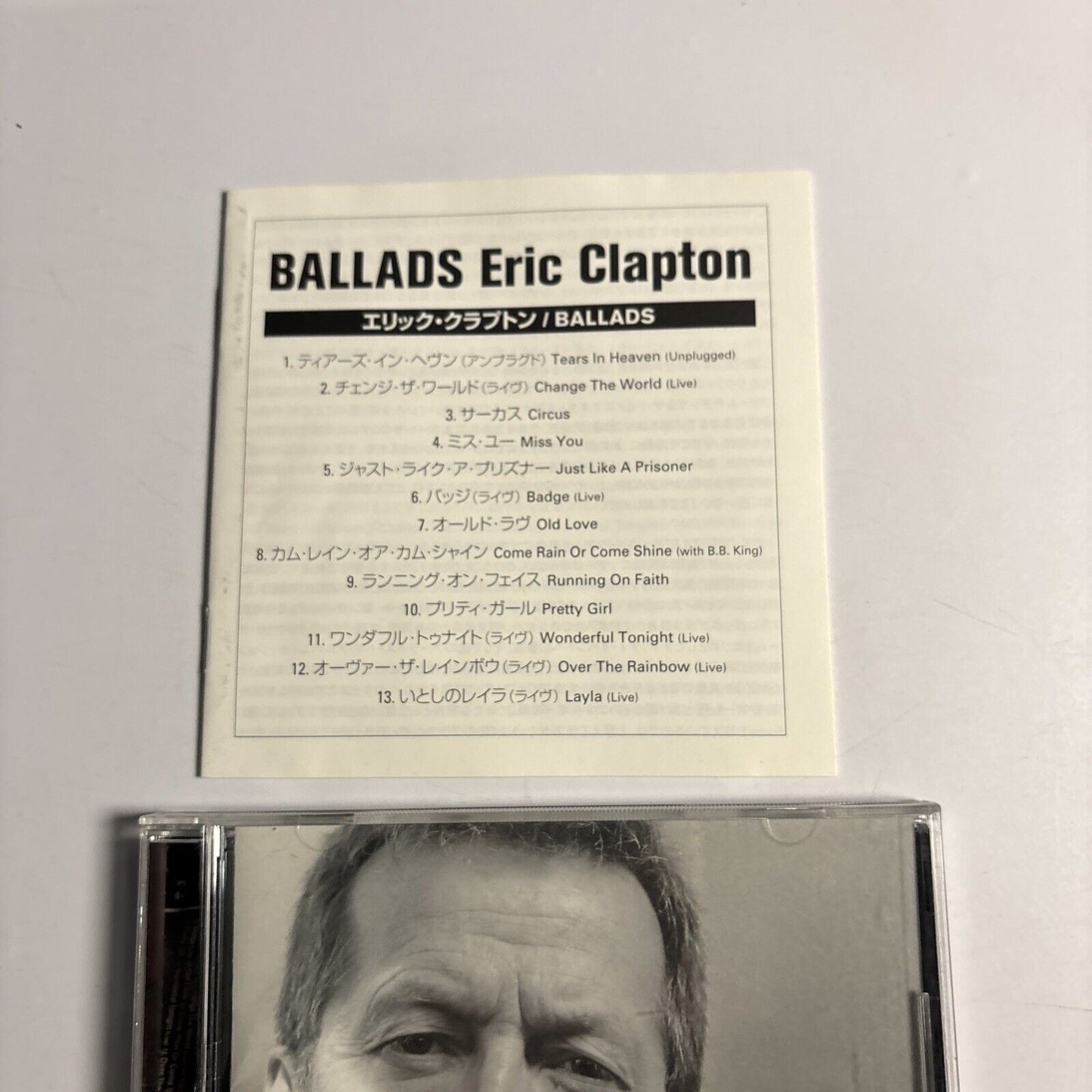 Eric Clapton – Ballads (CD, 2003) wpcr-11760 Japan