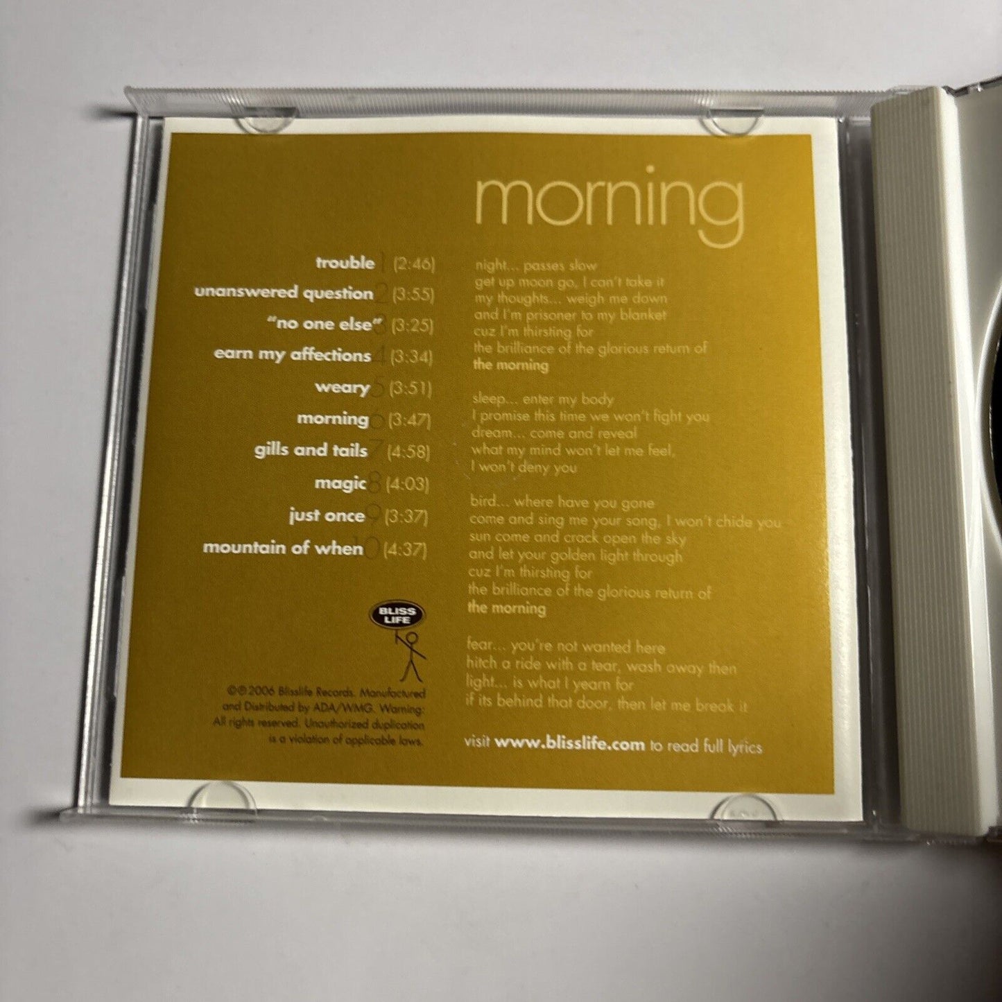 Amel Larrieux – Morning (CD, 2006) BLF-00002-2