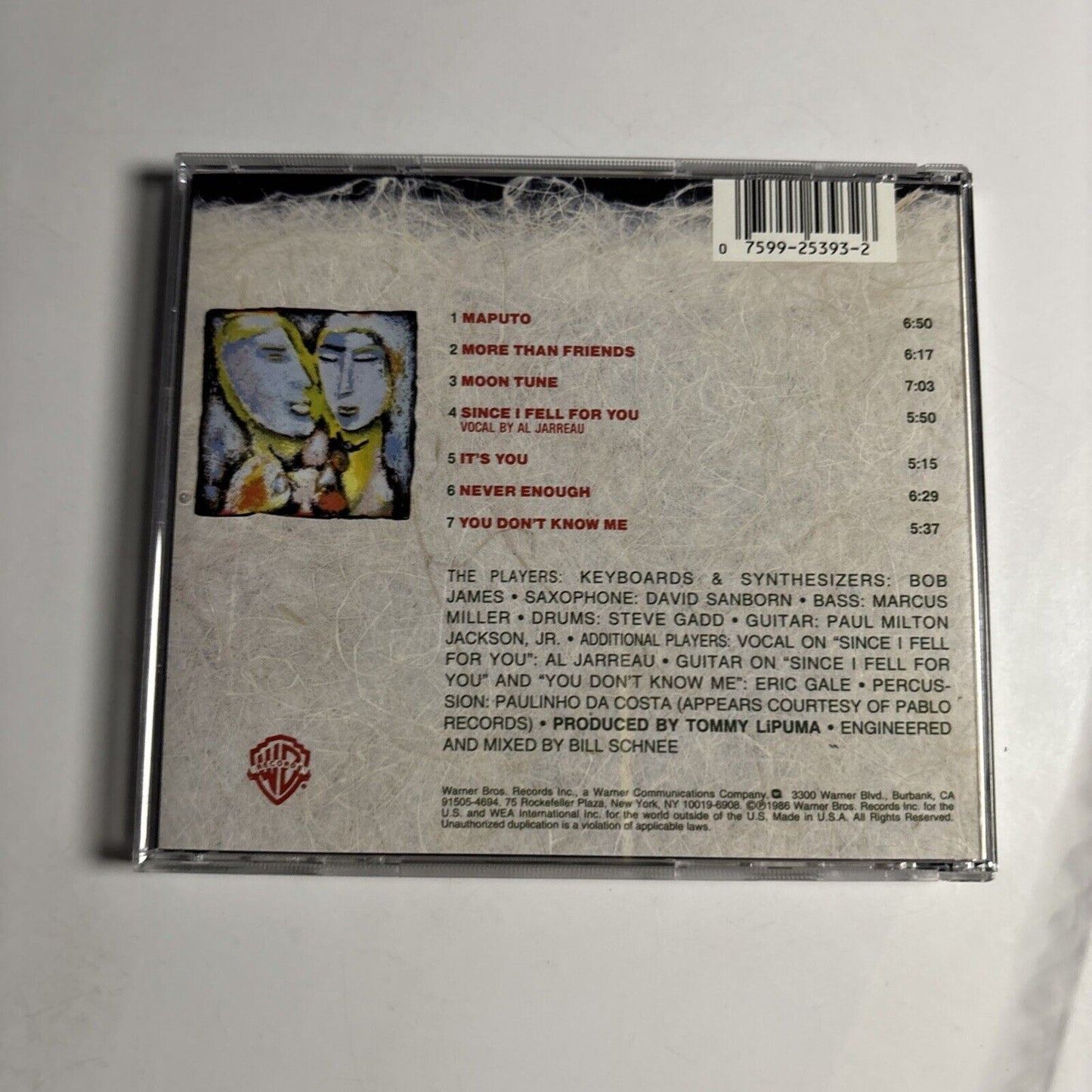 Bob James / David Sanborn – Double Vision (CD, 1986) 9 25393-2