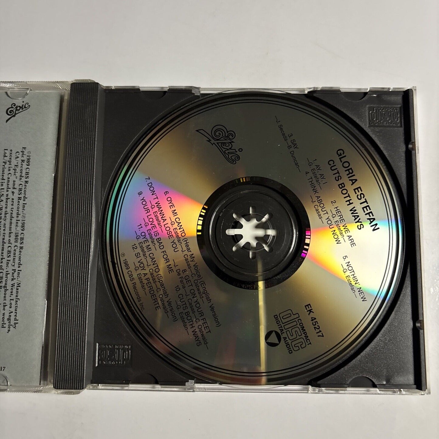 Gloria Estefan – Cuts Both Ways (CD, 1989) EK 45217