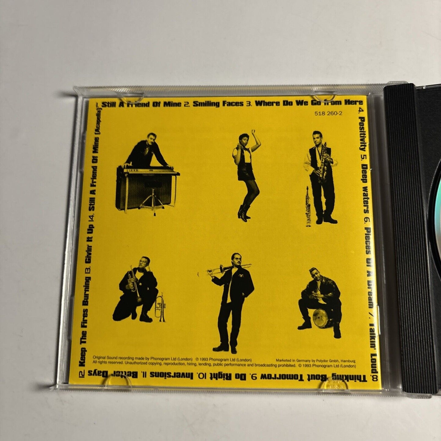 Incognito – Positivity (CD, 1993) 518  260-2