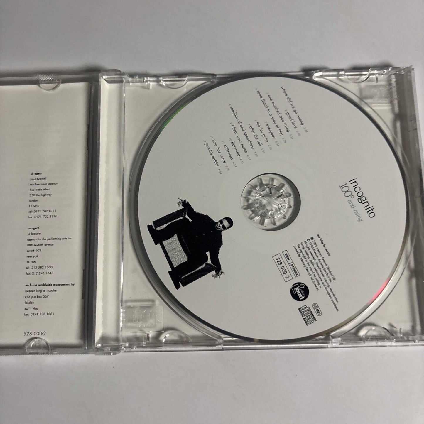 Incognito – 100° And Rising (CD, 1995) 528 000-2