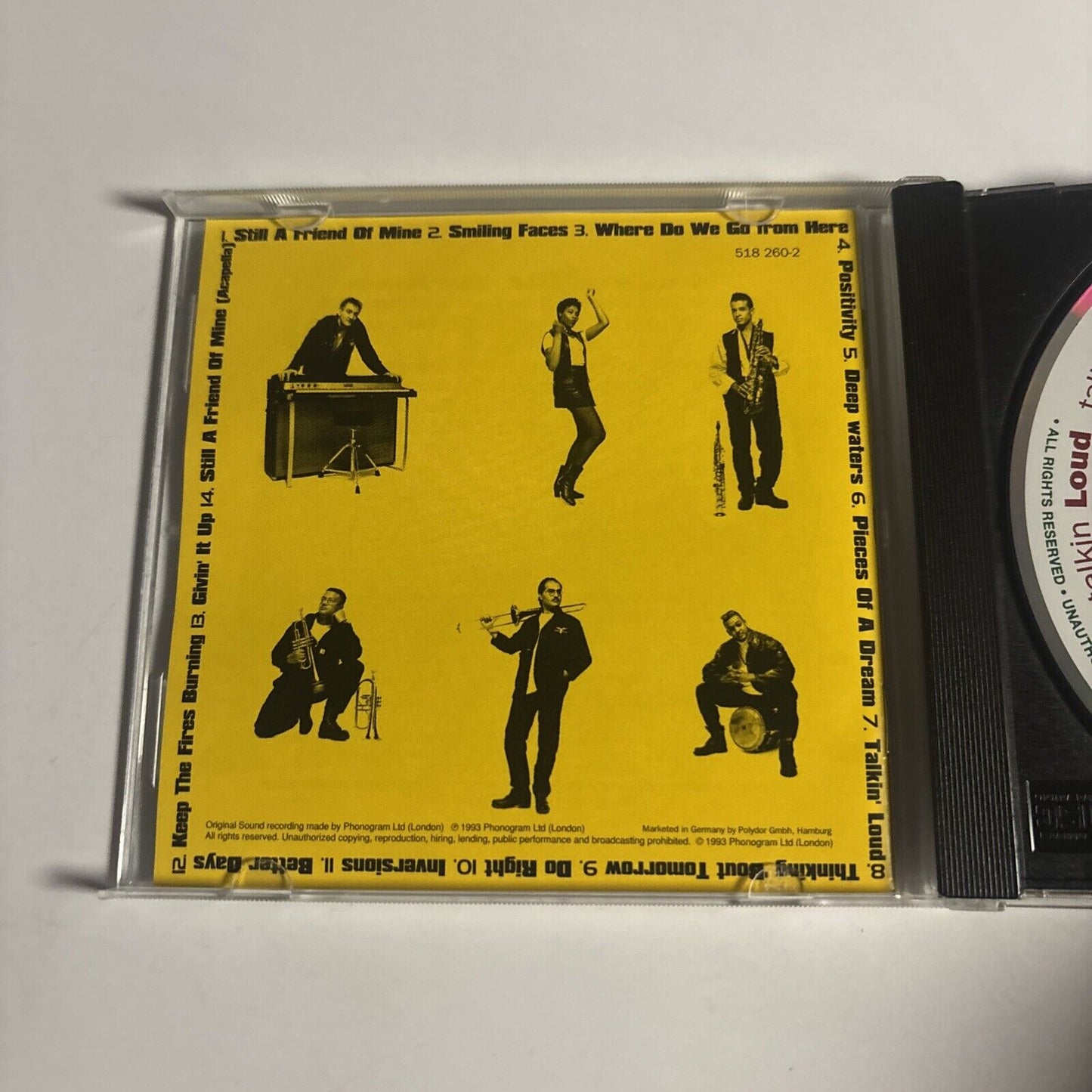 Incognito – Positivity (CD, 1993) 518 260-2