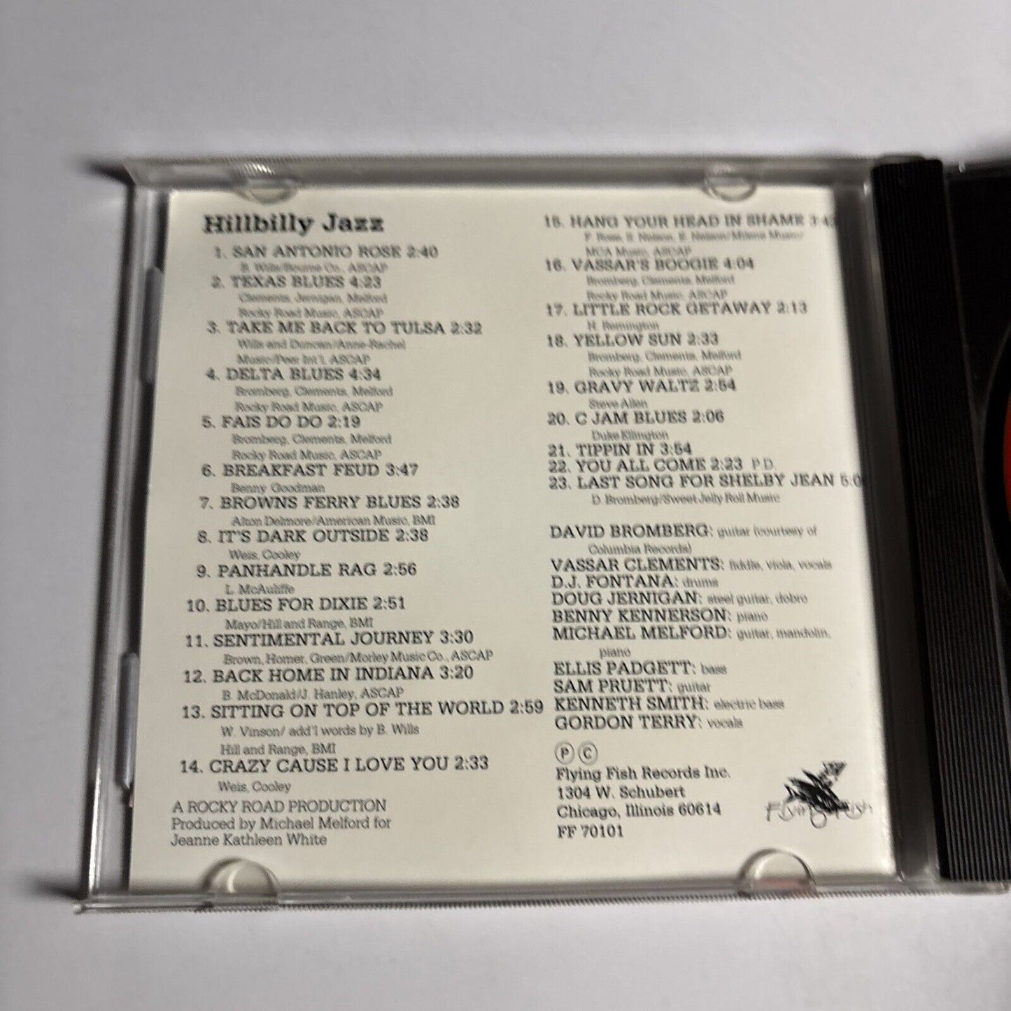Vassar Clements – Hillbilly Jazz (CD, 1974) FF70101