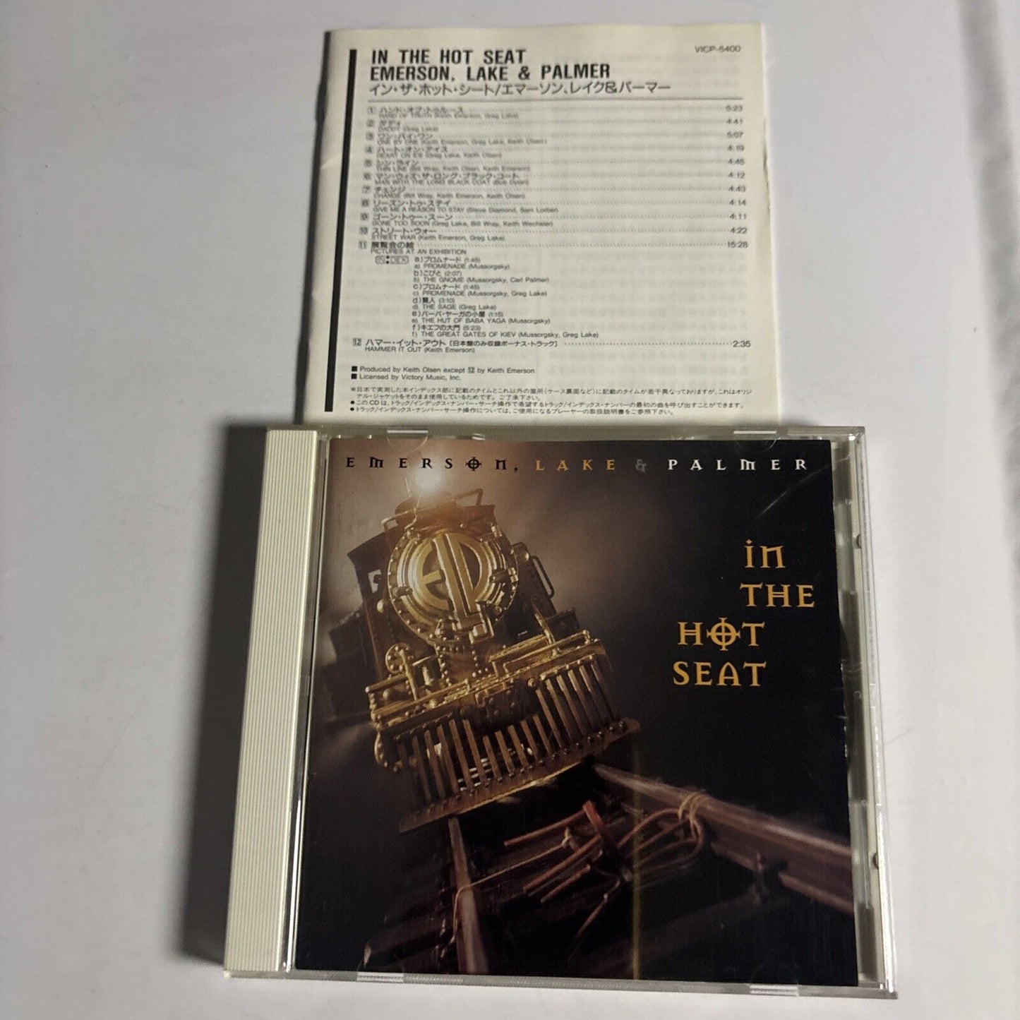 Emerson, Lake & Palmer – In The Hot Seat (CD, 1994) vicp-5400 Japan Bonus Track