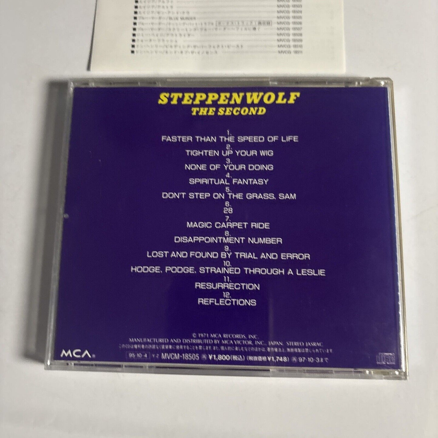 Steppenwolf – The Second (CD, 1995) mvcm-18505 Japan
