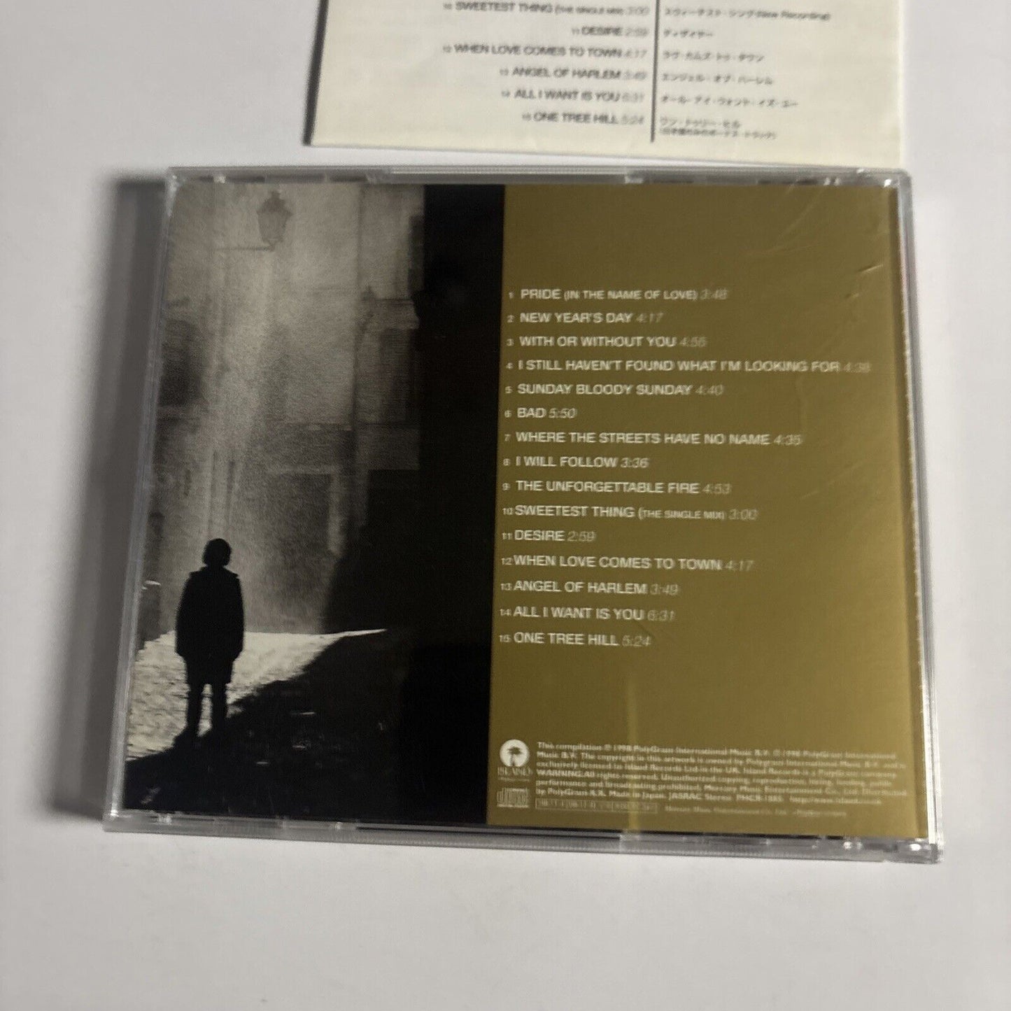 U2 – The Best Of 1980-1990 (CD, 1998) phcr-1885 Japan