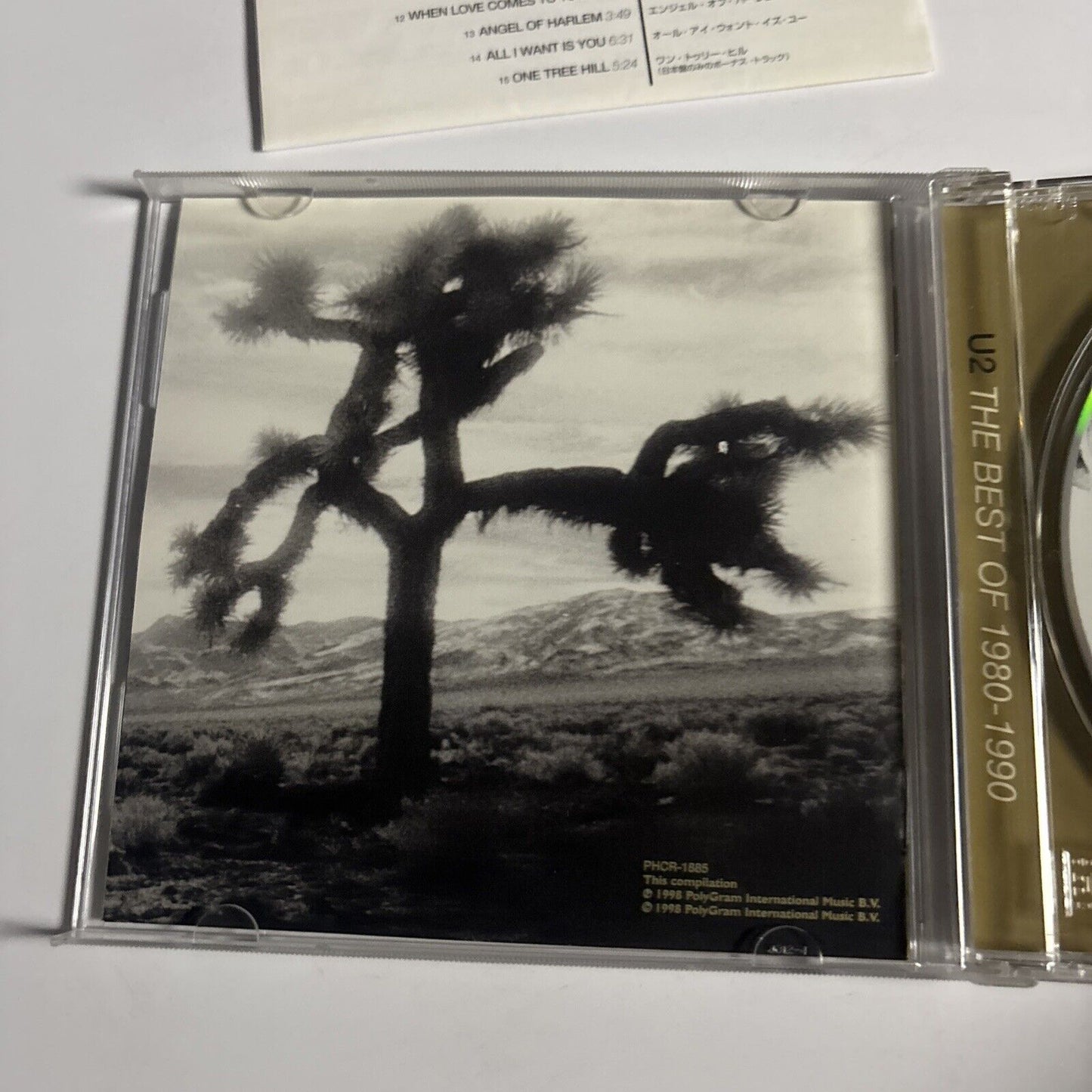 U2 – The Best Of 1980-1990 (CD, 1998) phcr-1885 Japan