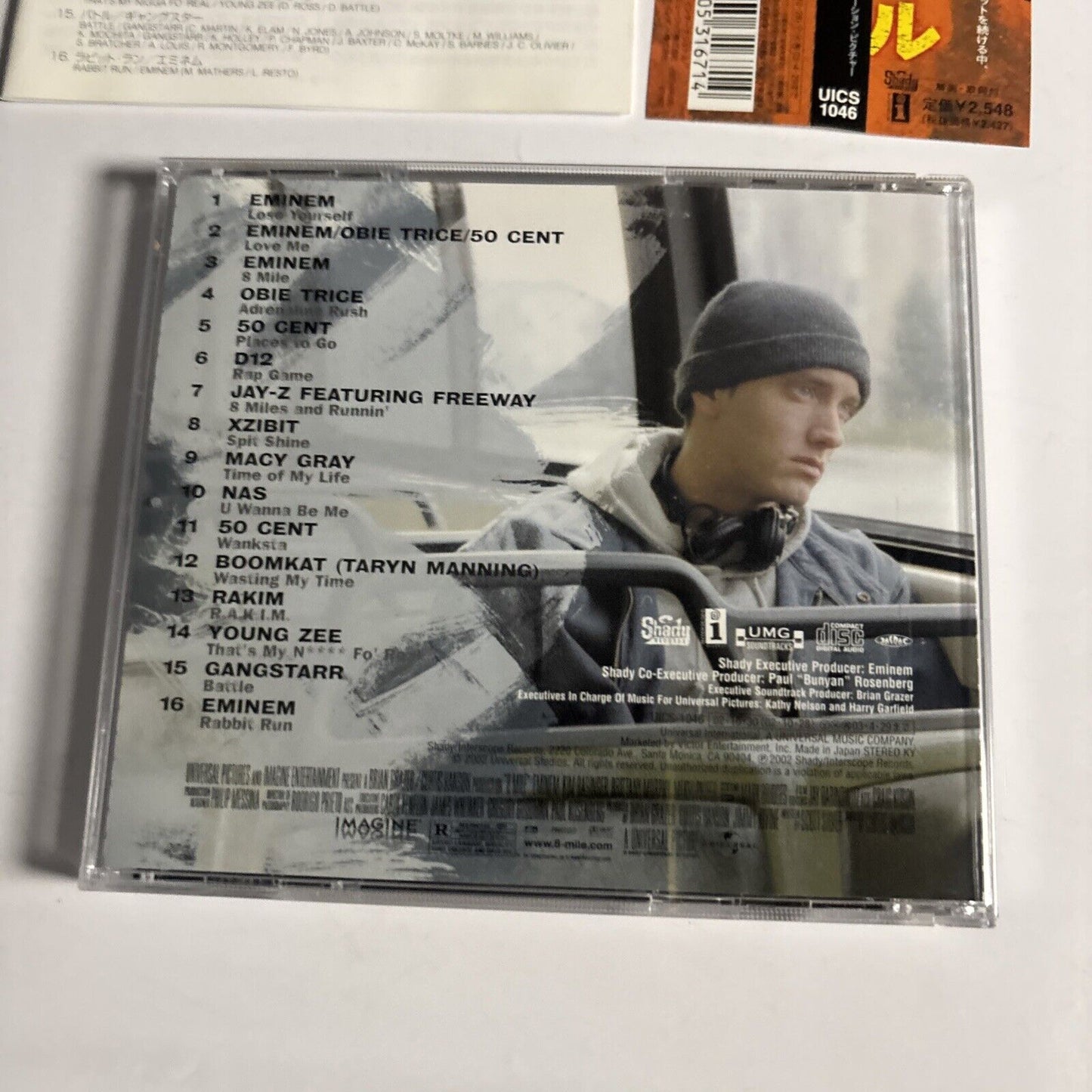8 Mile – Motion Picture Soundtrack / Eminem (CD, 2002) uics-1046 Japan obi