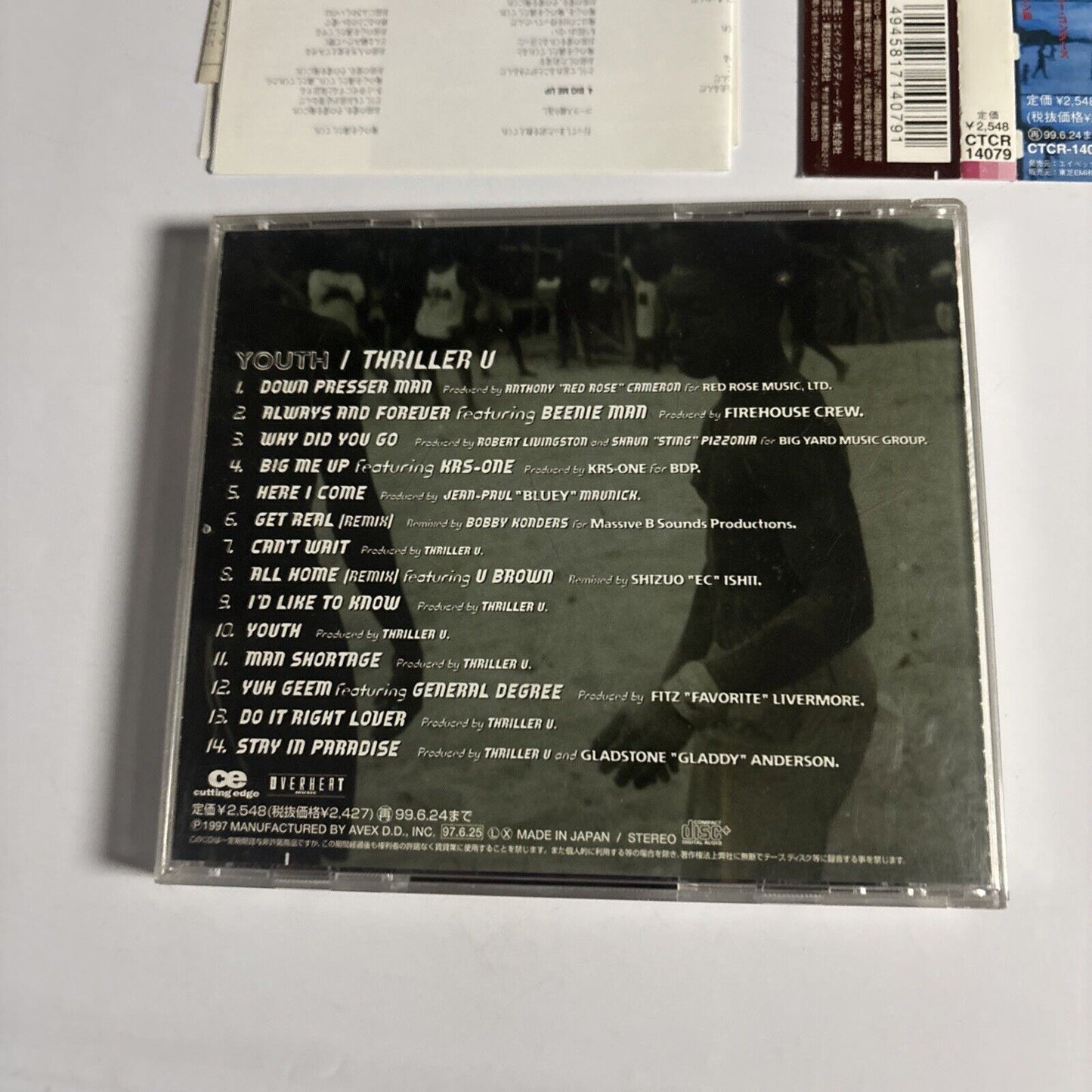 Thriller U – Youth (CD, 1997) ctcr-14079 Japan obi