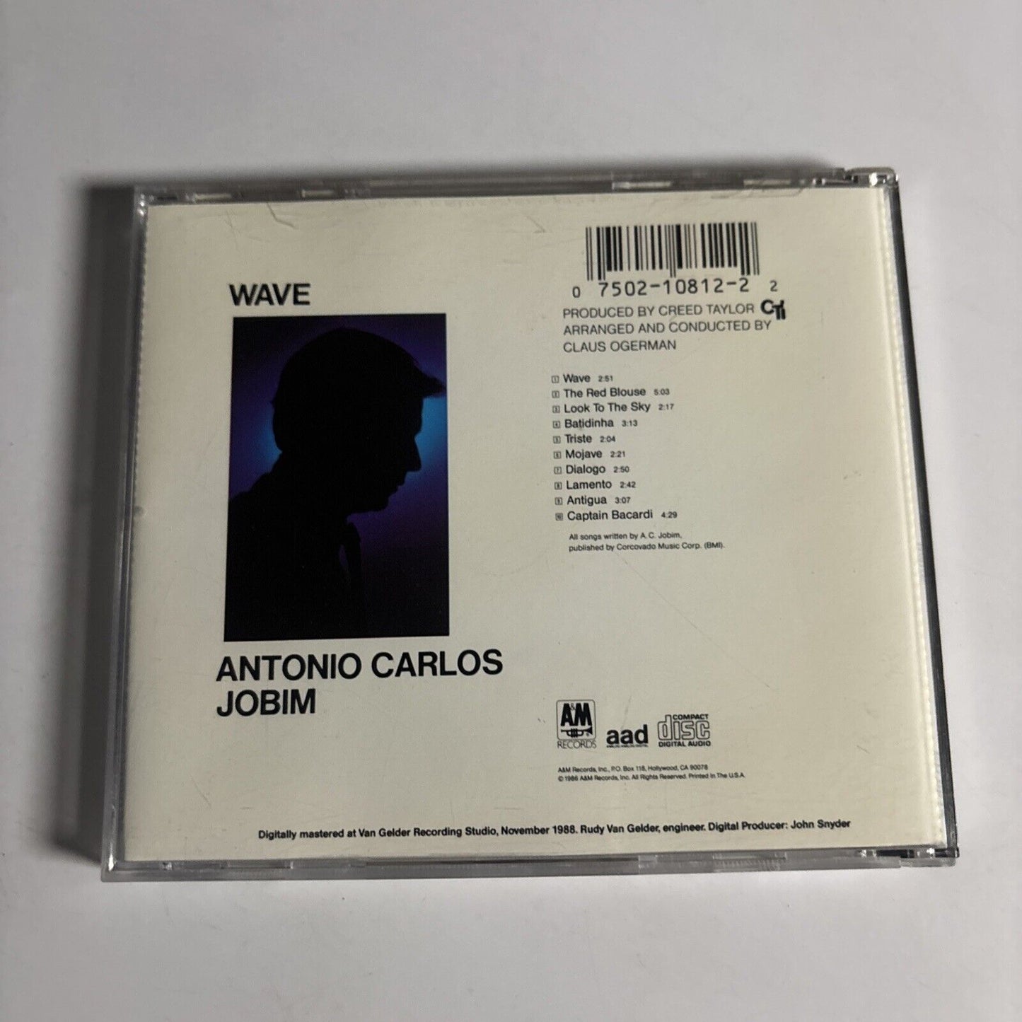 Antonio Carlos Jobim – Wave (CD, 1967)  CD 0812
