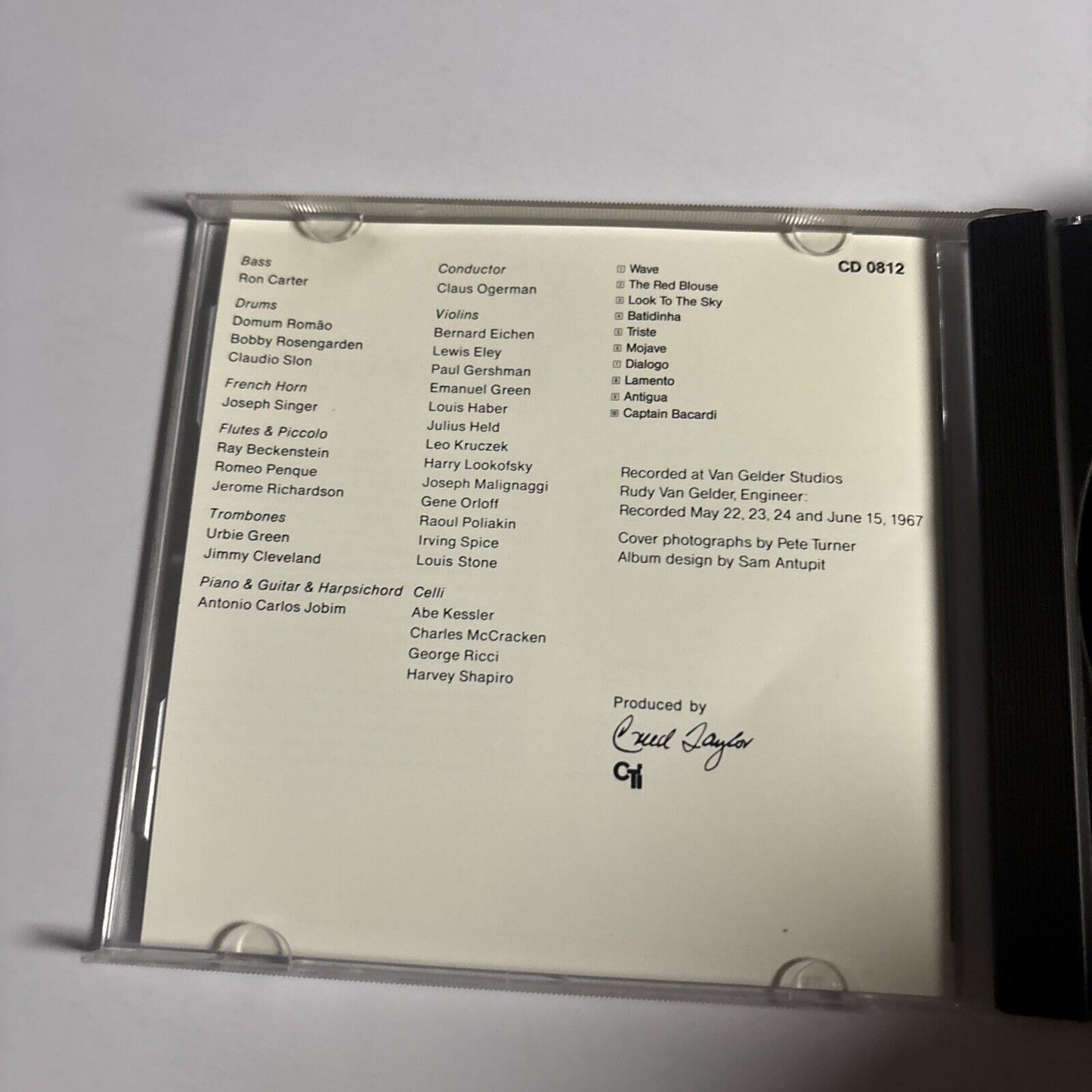 Antonio Carlos Jobim – Wave (CD, 1967)  CD 0812