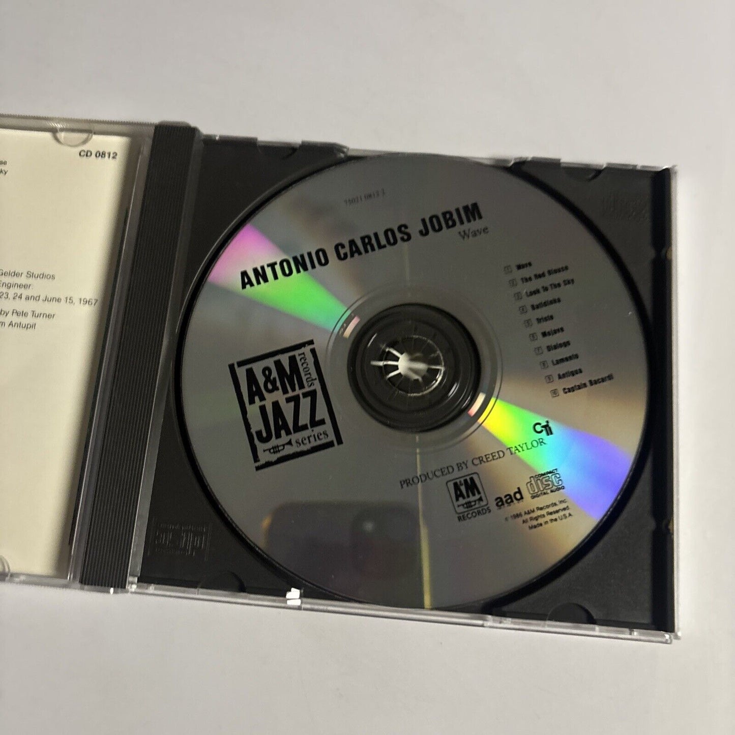 Antonio Carlos Jobim – Wave (CD, 1967)  CD 0812