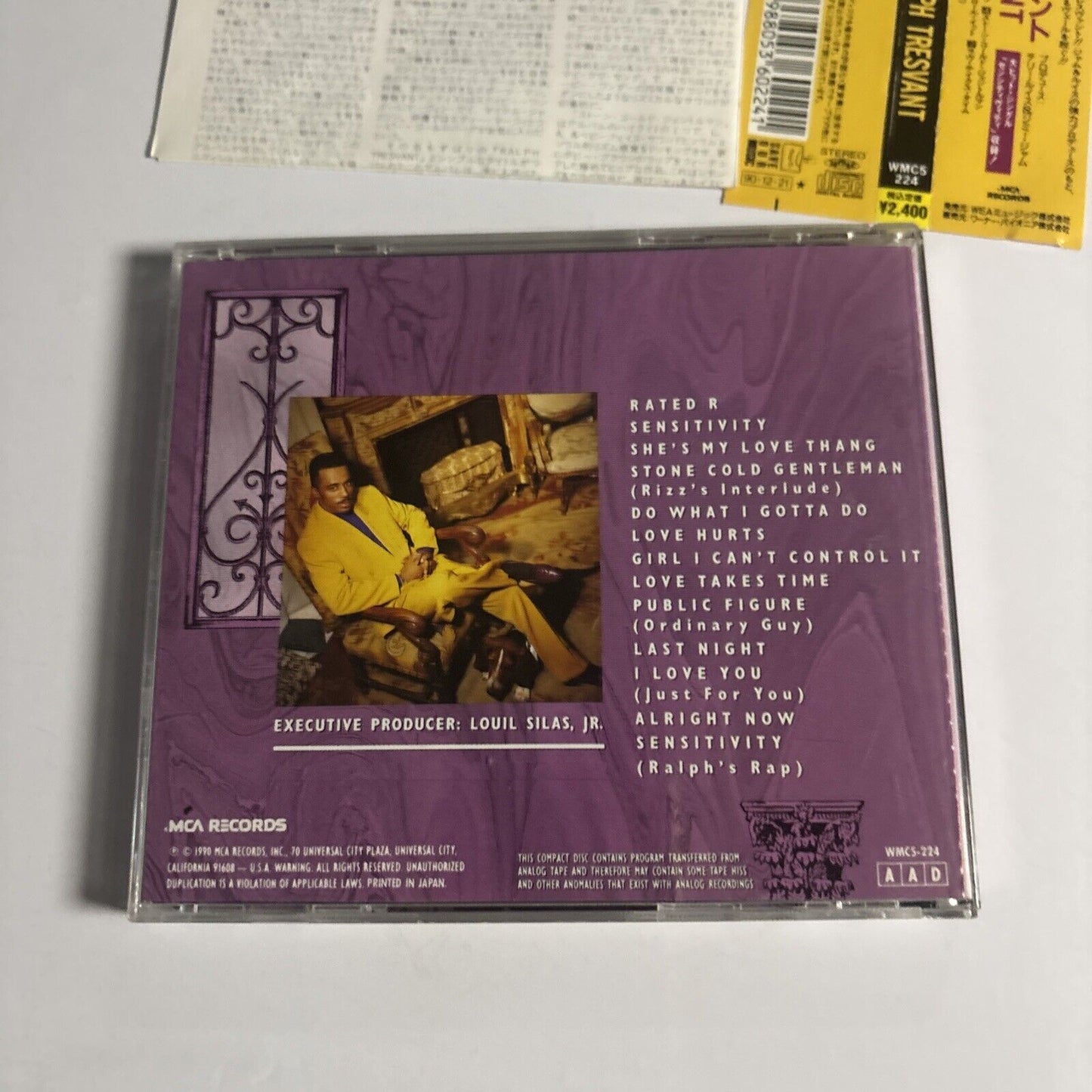 Ralph Tresvant – Ralph Tresvant (CD, 1990) wmc5-224 Japan obi