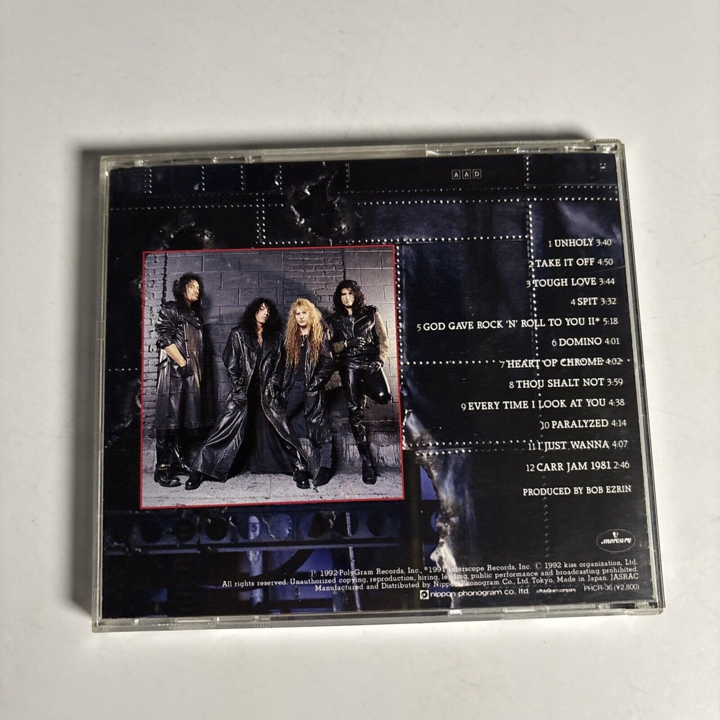 Kiss – Revenge (CD, 1992) phcr-36 Japan