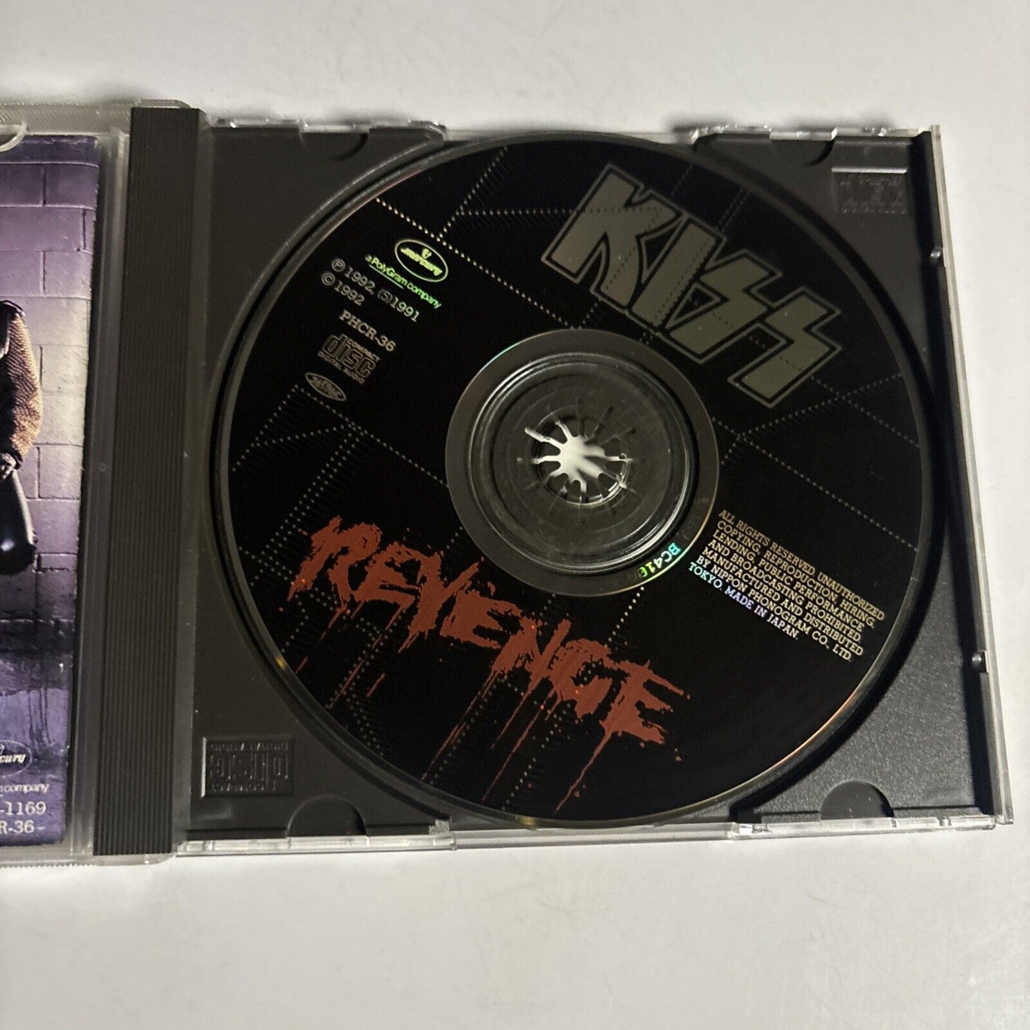 Kiss – Revenge (CD, 1992) phcr-36 Japan
