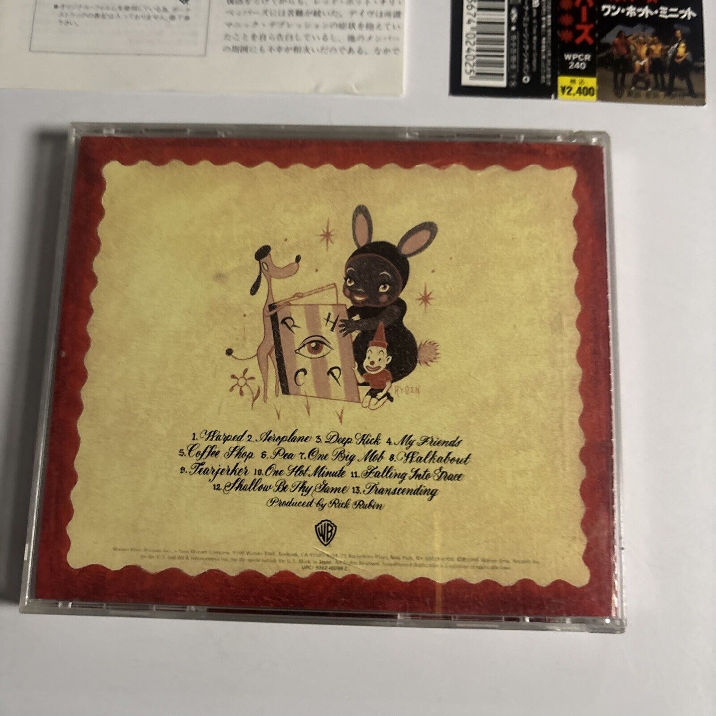 Red Hot Chili Peppers – One Hot Minute (CD, 1995) wpcr-240 Japan Bonus Track obi