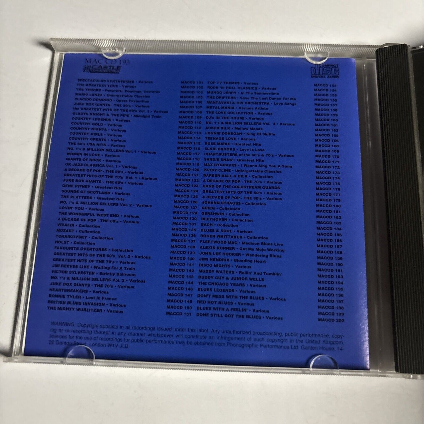 Muddy Waters – Got My Mojo Workin' (CD, 1994) MAC CD 193