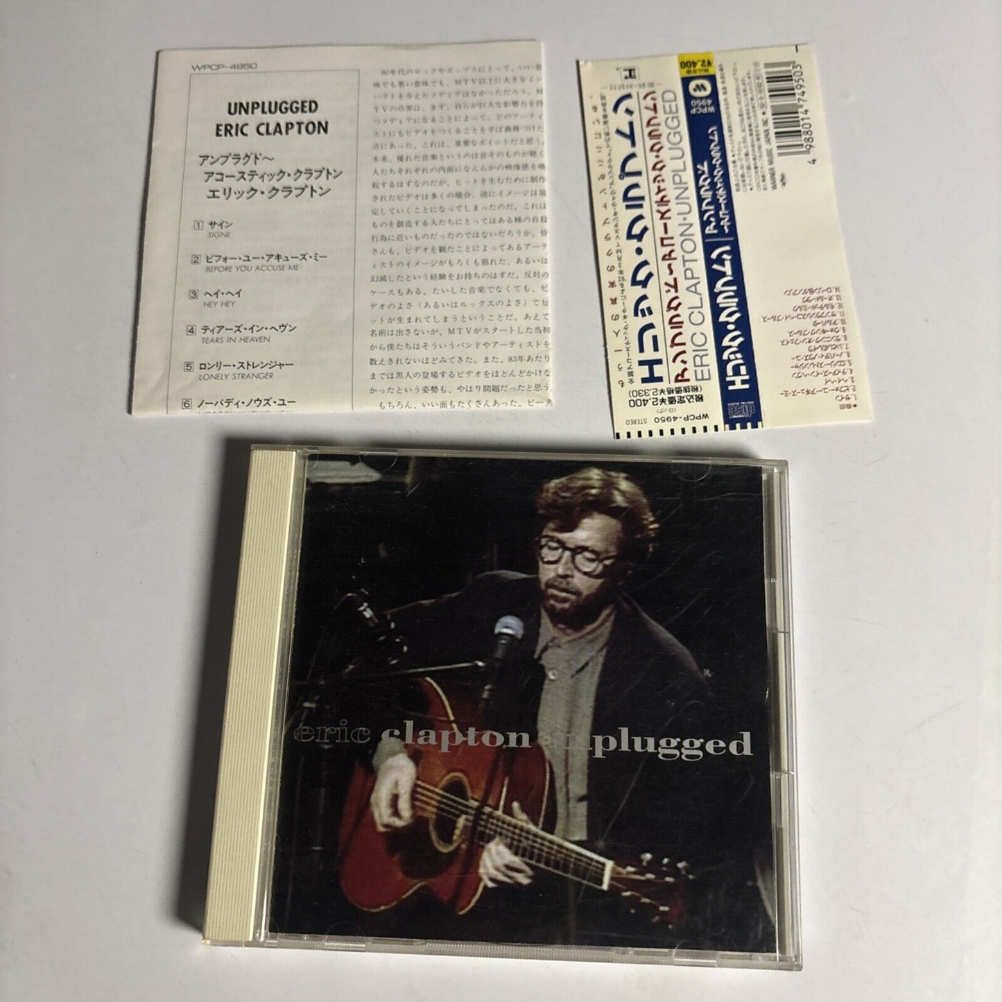 Eric Clapton – Unplugged (CD, 1992) wpcp-4950 Japan obi