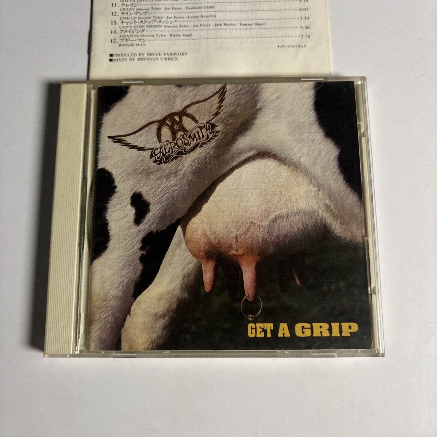 Aerosmith – Get A Grip (CD, 1993) mvcg-108 Japan