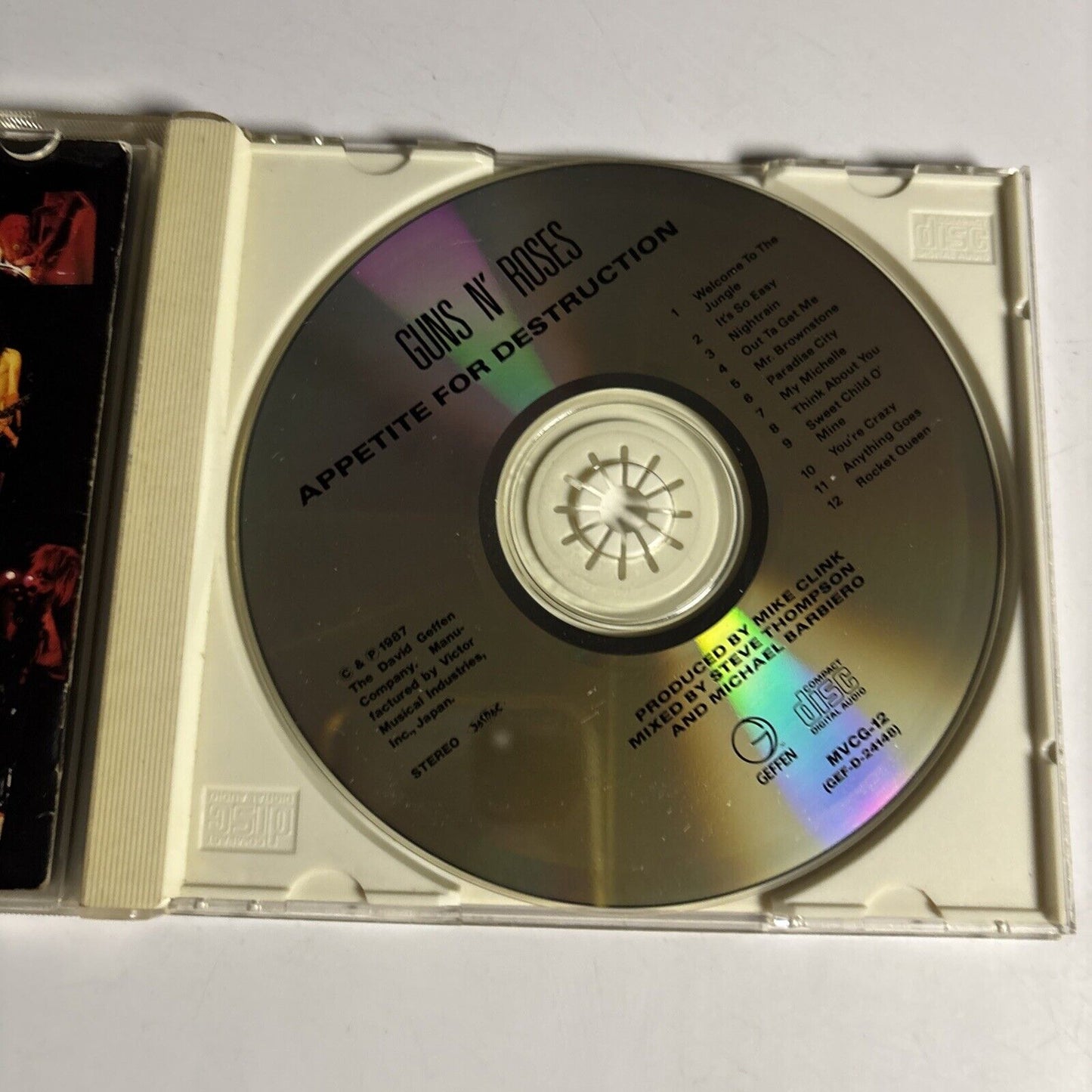 Guns N' Roses – Appetite For Destruction (CD, 1991) mvcg-12 Japan