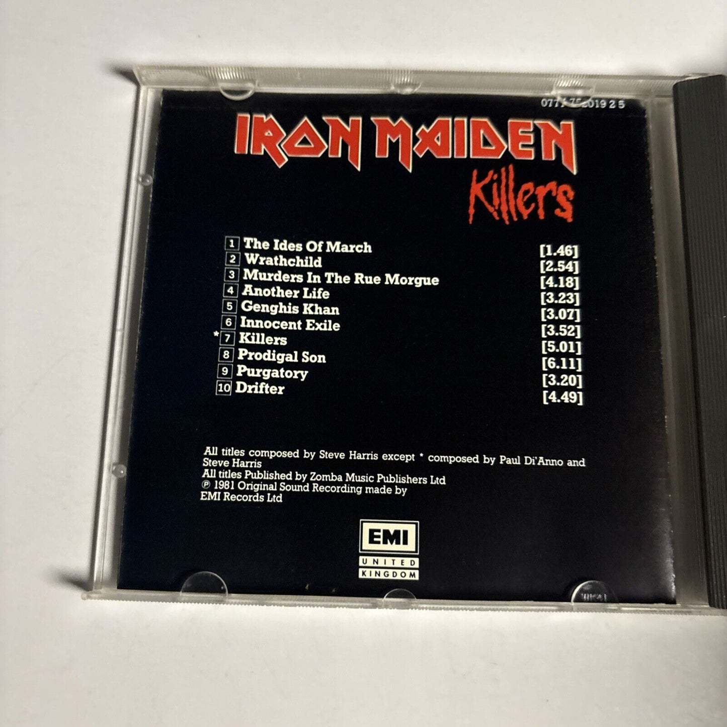Iron Maiden – Killers (CD, 1981)  UK