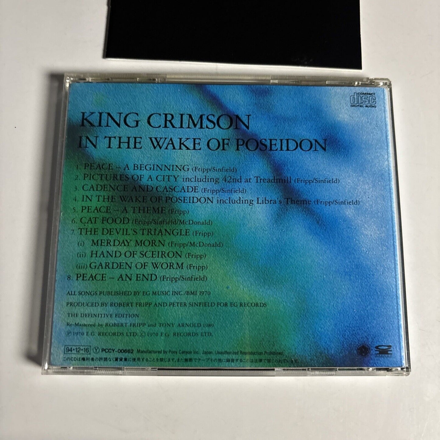 King Crimson – In The Wake Of Poseidon (CD, 1994) pccy-00662 Japan