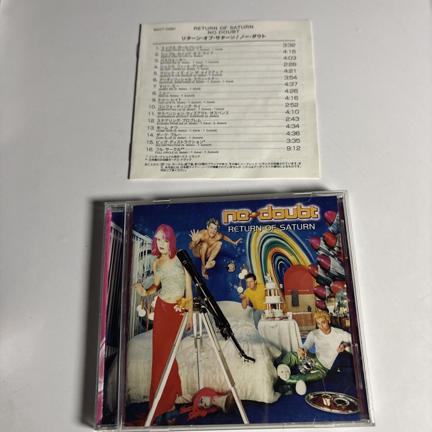 No Doubt – Return Of Saturn (CD, 2000) mvct-24067 Japan Bonus Track