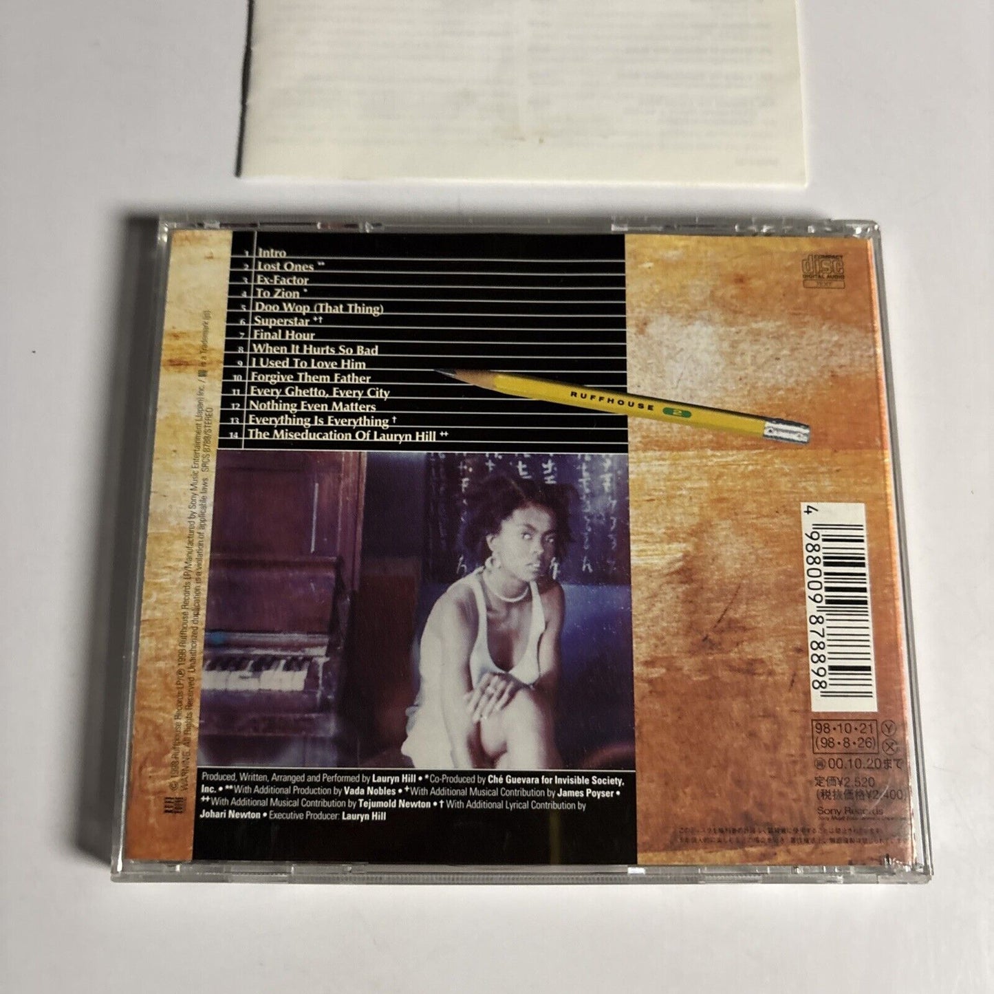Lauryn Hill – The Miseducation Of Lauryn Hill (CD, 1998) srcs-8788 Japan