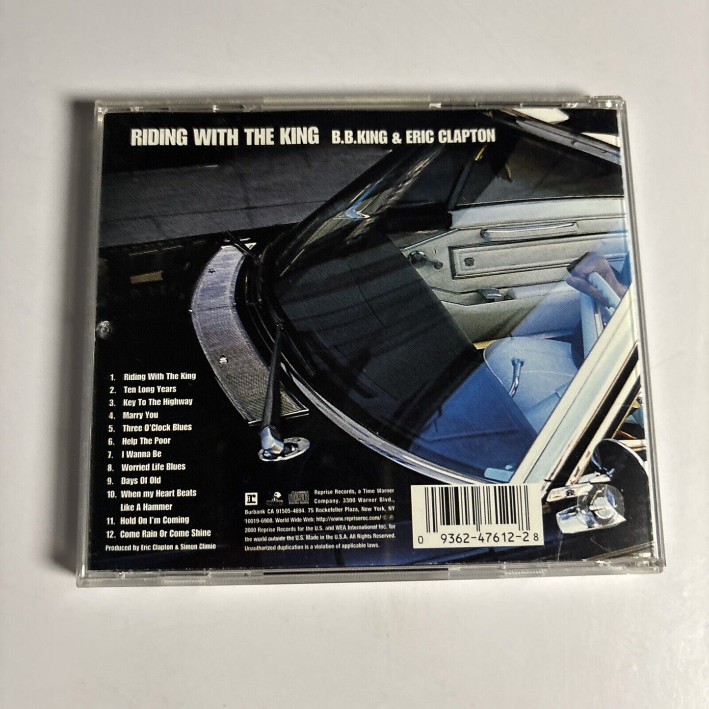 B.B. King & Eric Clapton – Riding With The King (CD, 2000) 9 47612-2