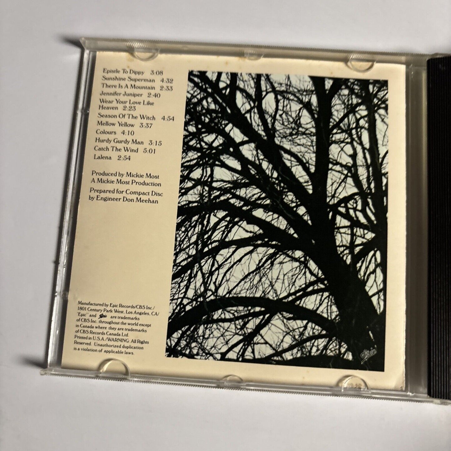 Donovan – Donovan's Greatest Hits (CD,1969) EK 26439