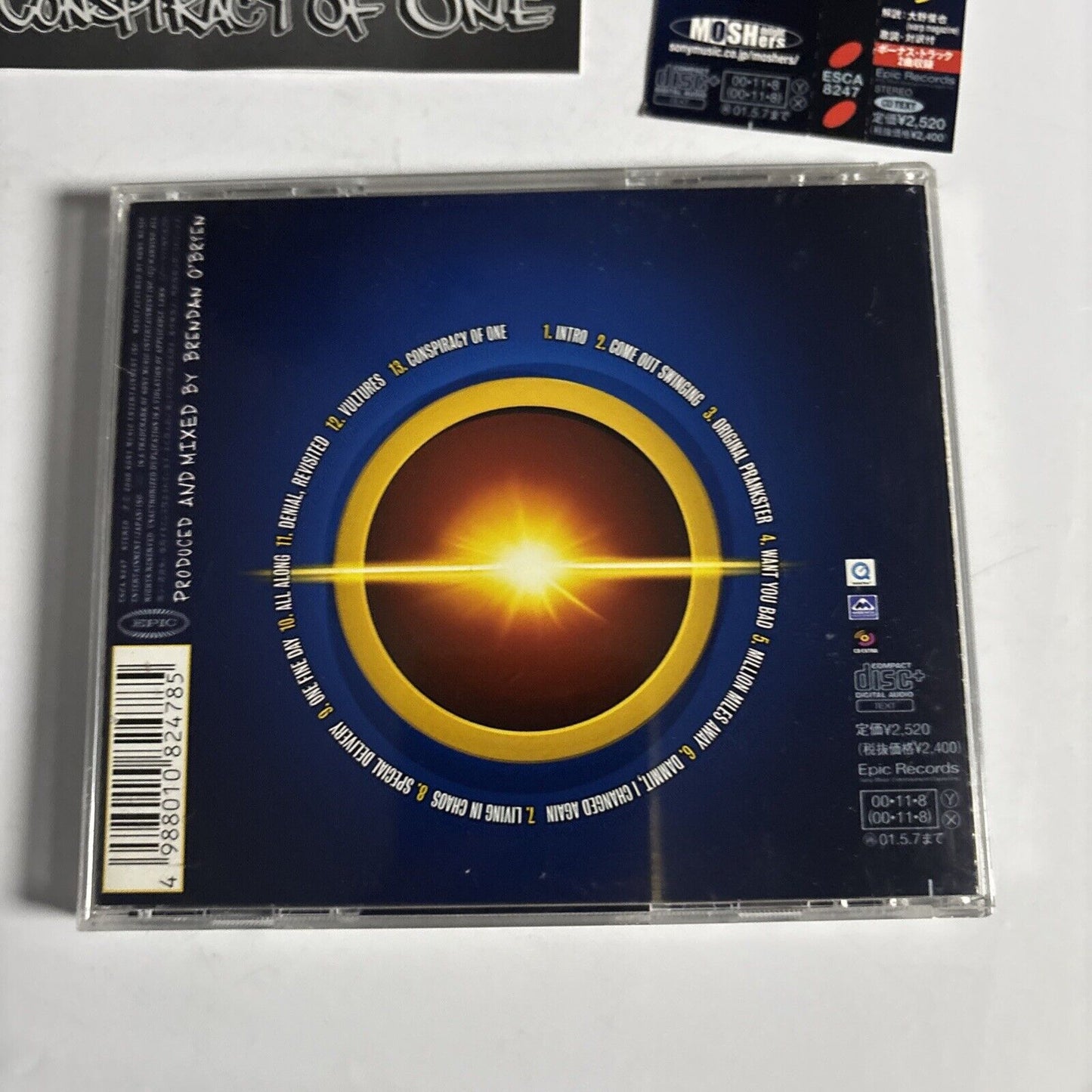 The Offspring – Conspiracy Of One (CD, 2000) esca-8247 Japan obi