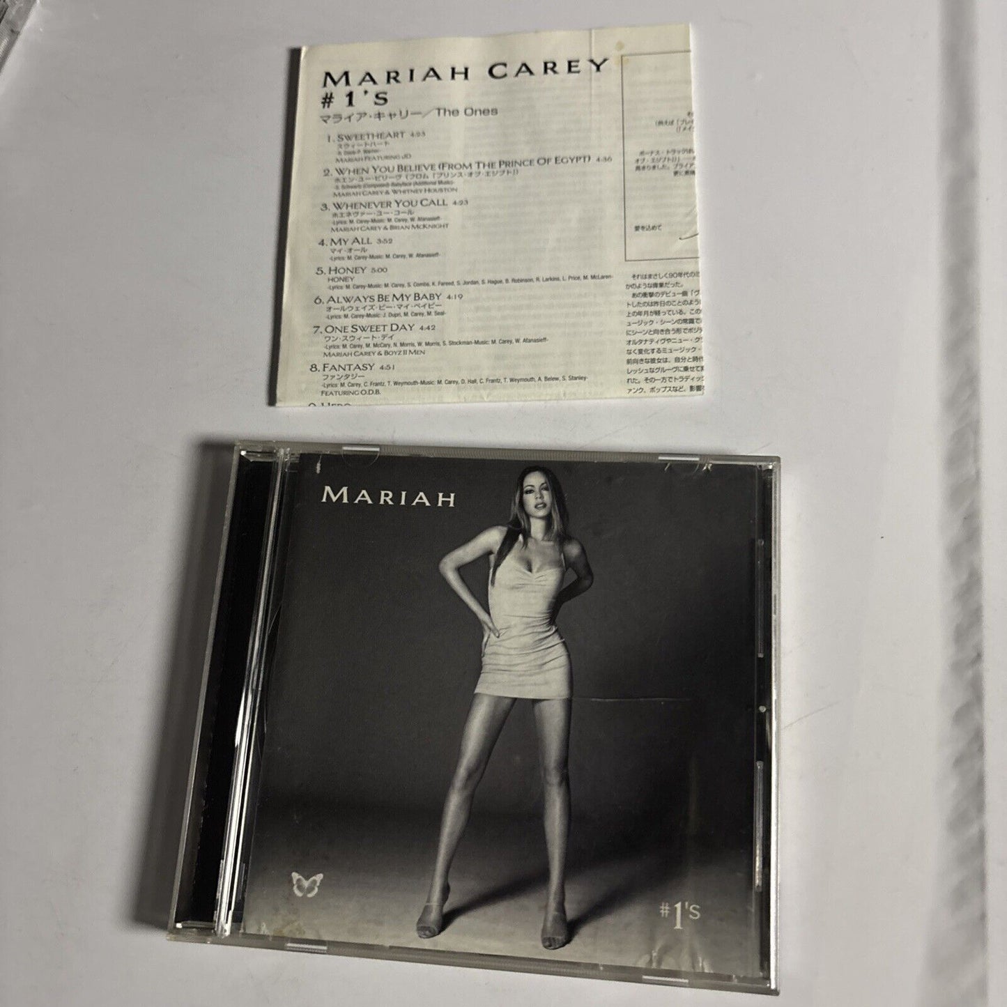 Mariah Carey – #1's (CD, 1998) srcs-8820 Japan
