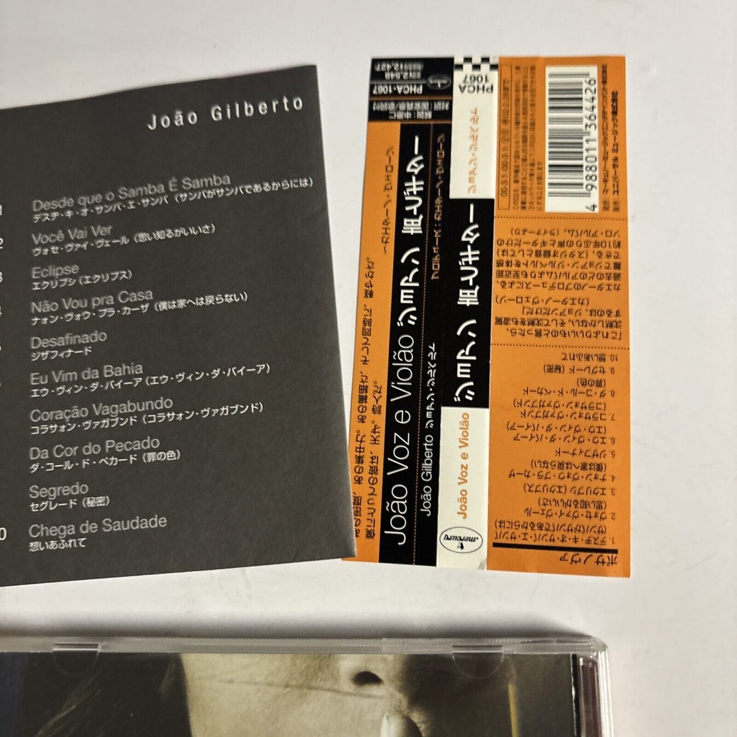 João Gilberto – João Voz E Violão (CD, 2000) phca-1067 Japan