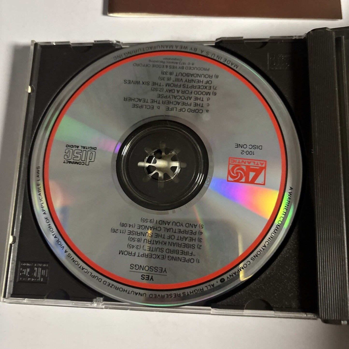 Yes – Yessongs (CD, 1987, 2-Disc) SD 100-2