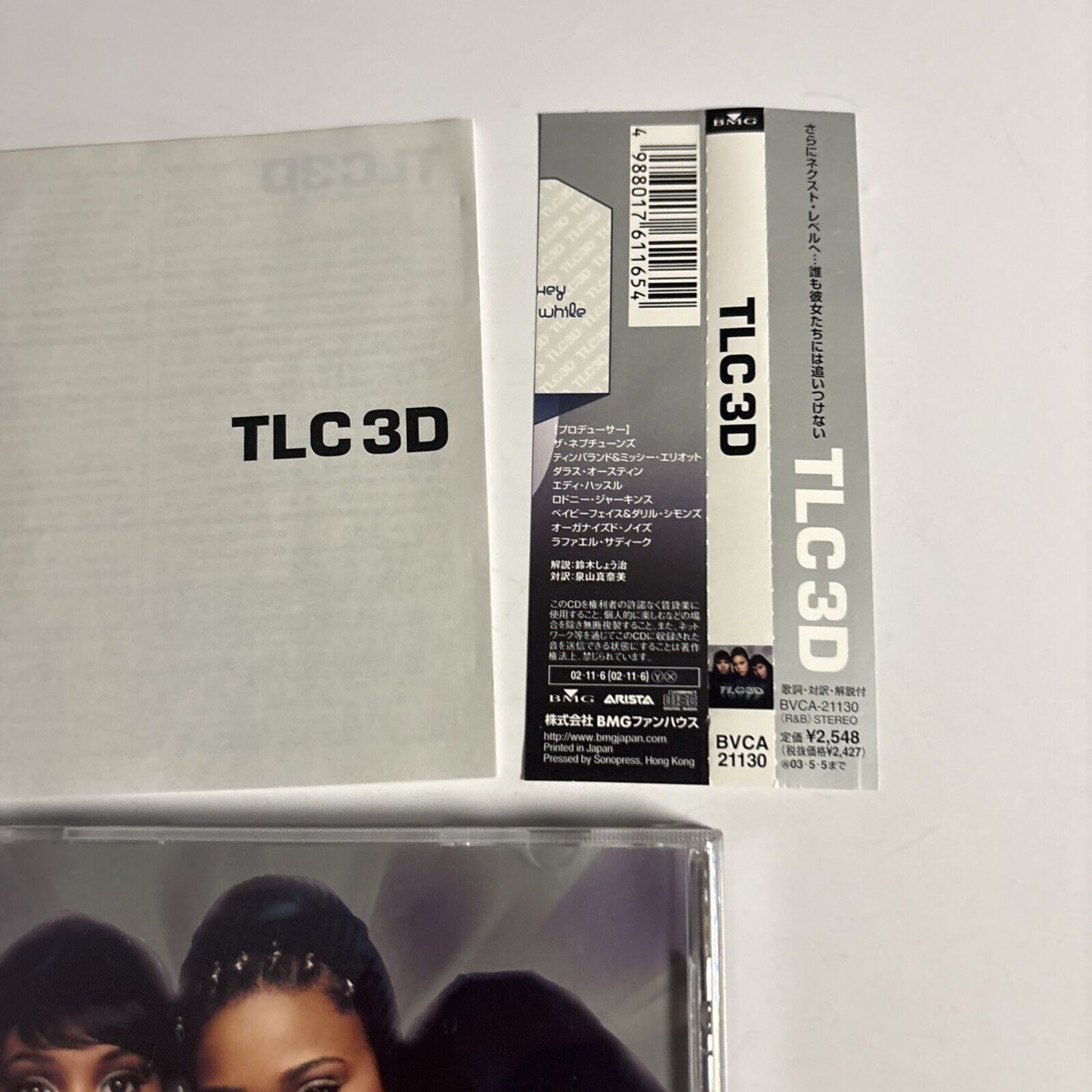TLC – 3D (CD, 2002) bvca-21130 Japan Bonus Track, obi