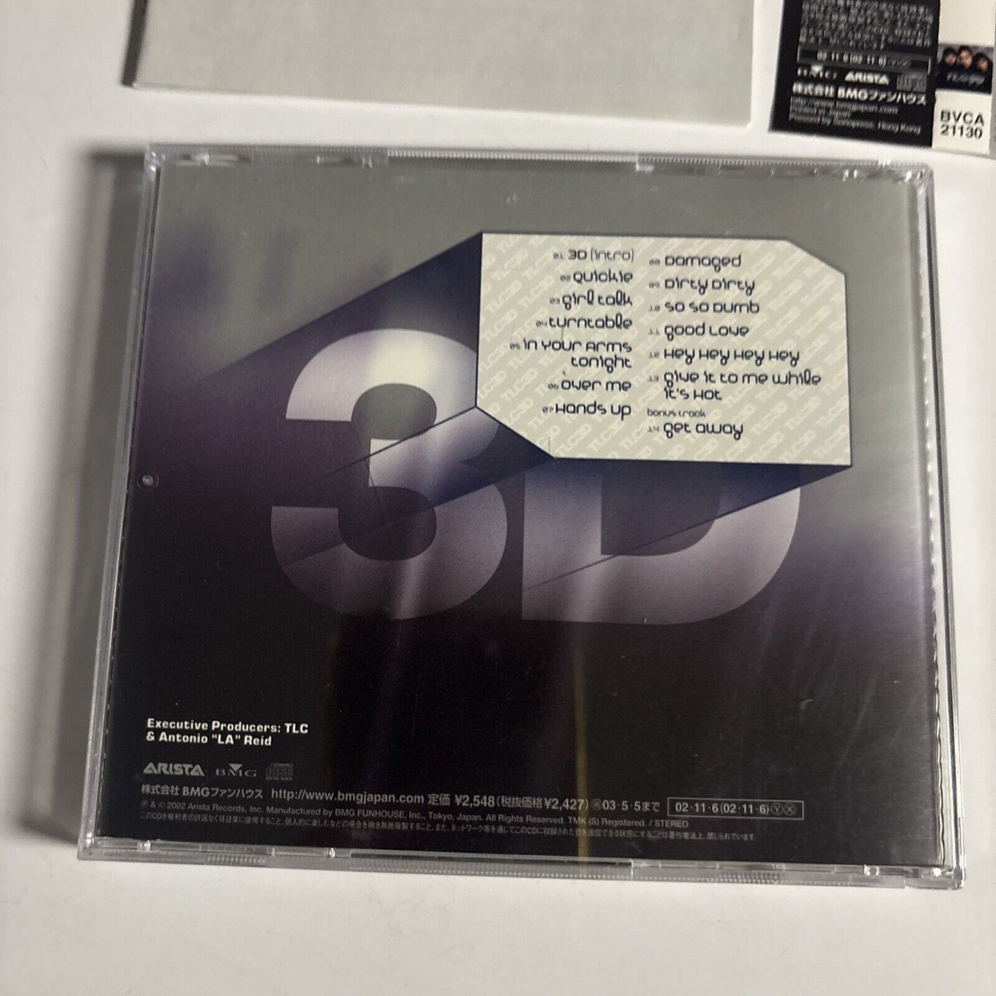 TLC – 3D (CD, 2002) bvca-21130 Japan Bonus Track, obi
