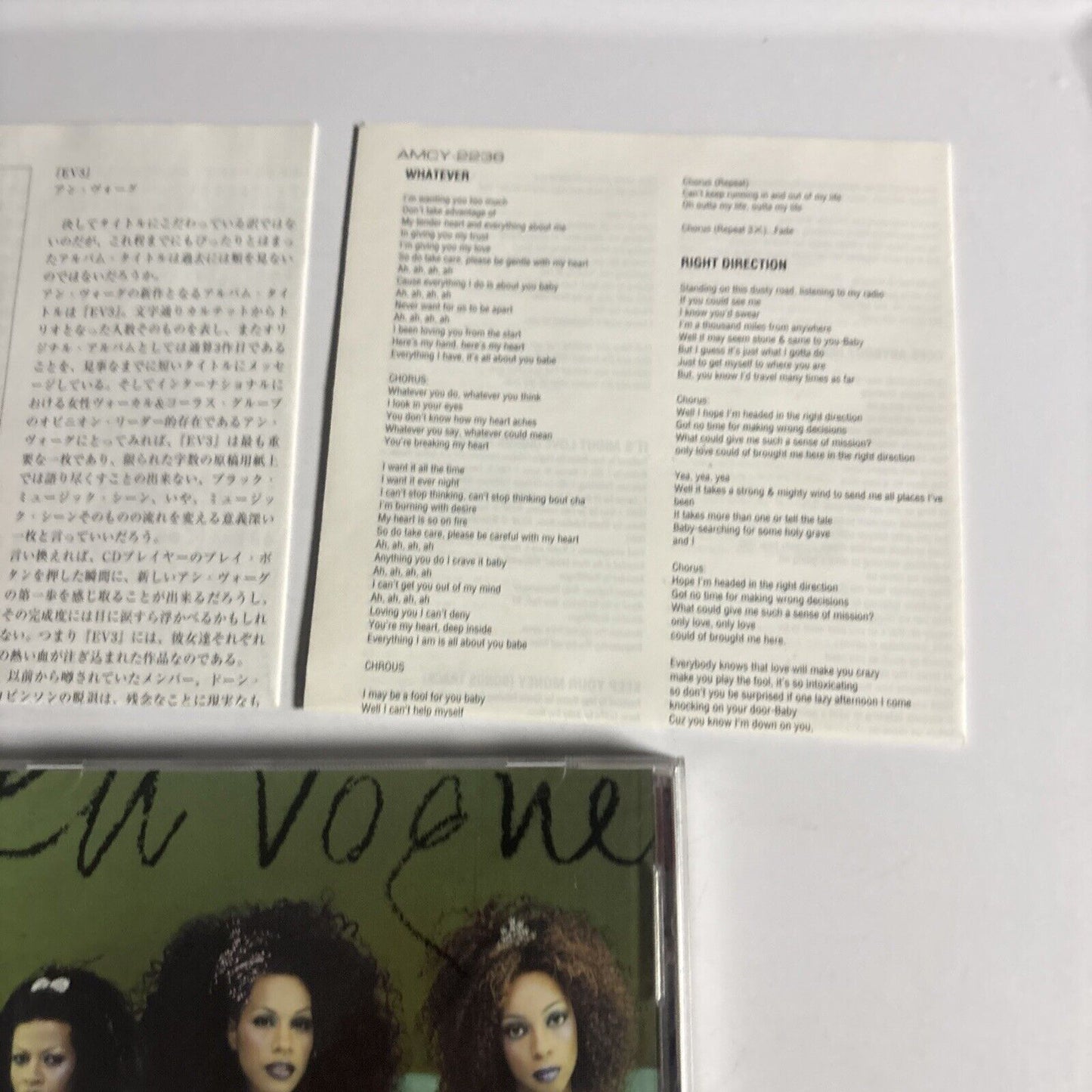 En Vogue – EV3 (CD, 1997) amcy-2236 Japan