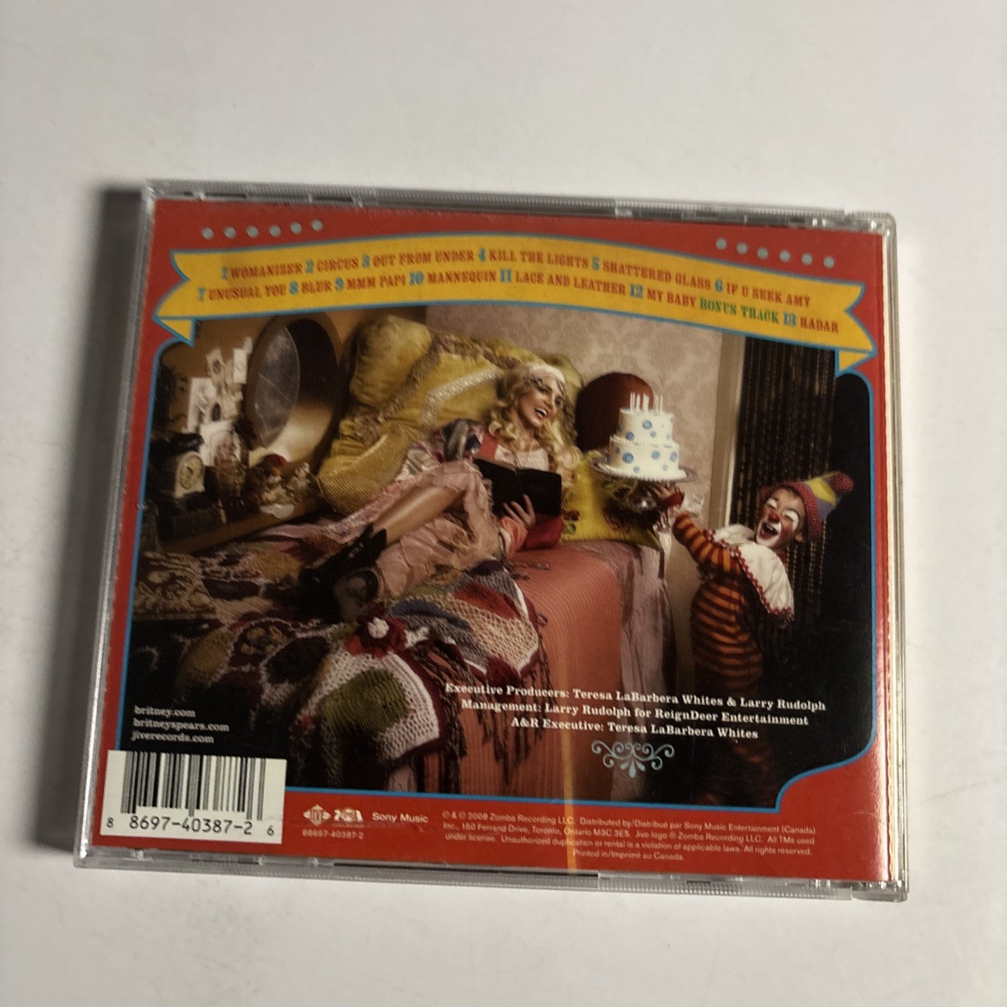 Britney Spears – Circus (CD, 2008)