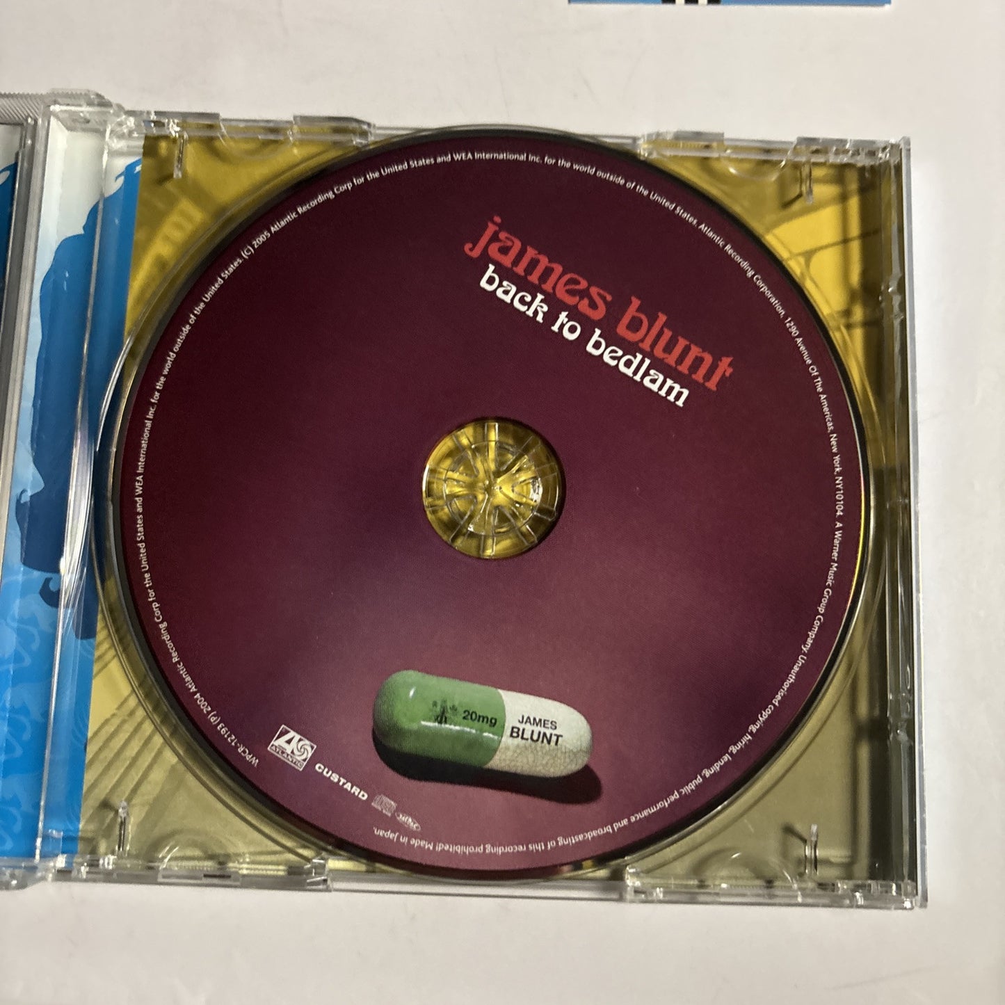 James Blunt – Back To Bedlam (CD, 2005) wpcr-12193 Japan obi