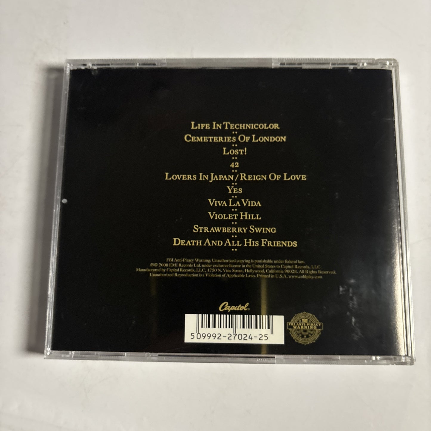 Coldplay – Viva La Vida Or Death And All His Friends  (CD, 2008)