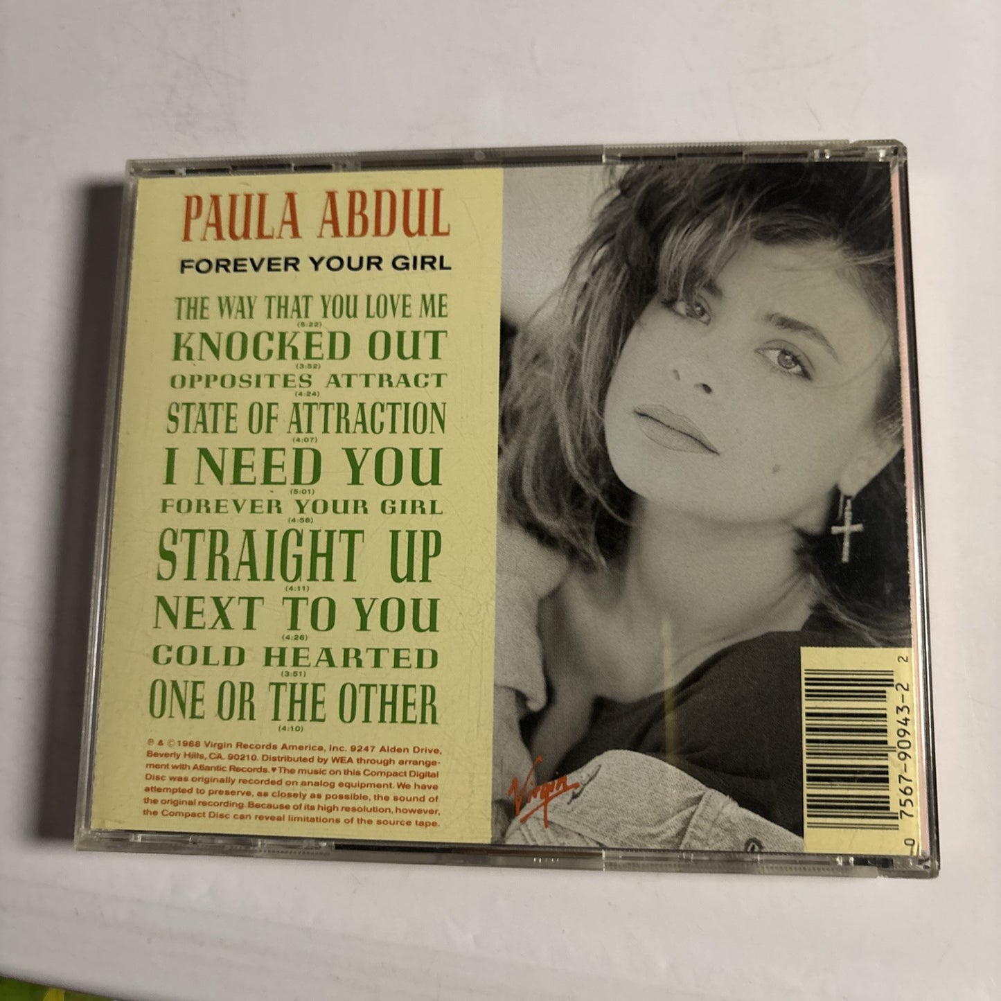 Paula Abdul – Forever Your Girl (CD, 1988)