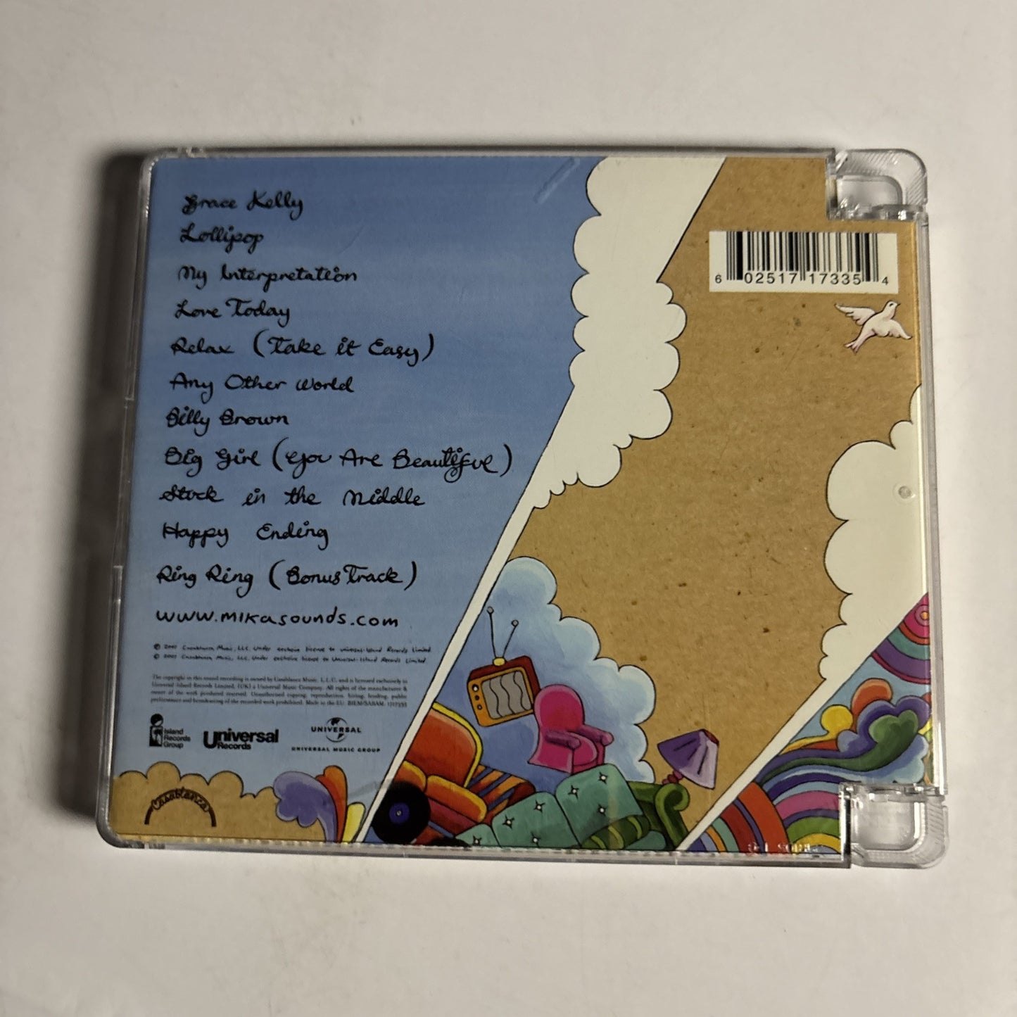 MIKA – Life In Cartoon Motion (CD, 2007) 1717335  Super Jewel Case