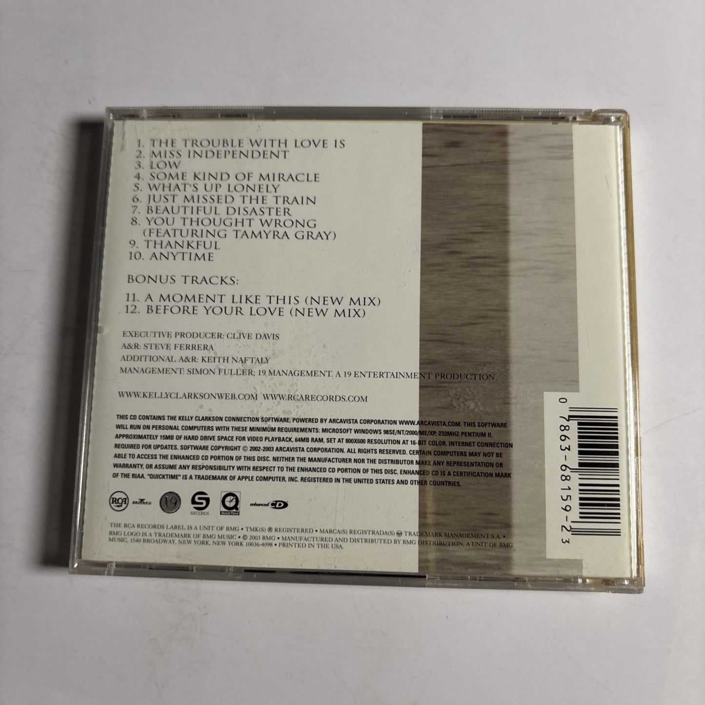 Kelly Clarkson – Thankful (CD, 2003)