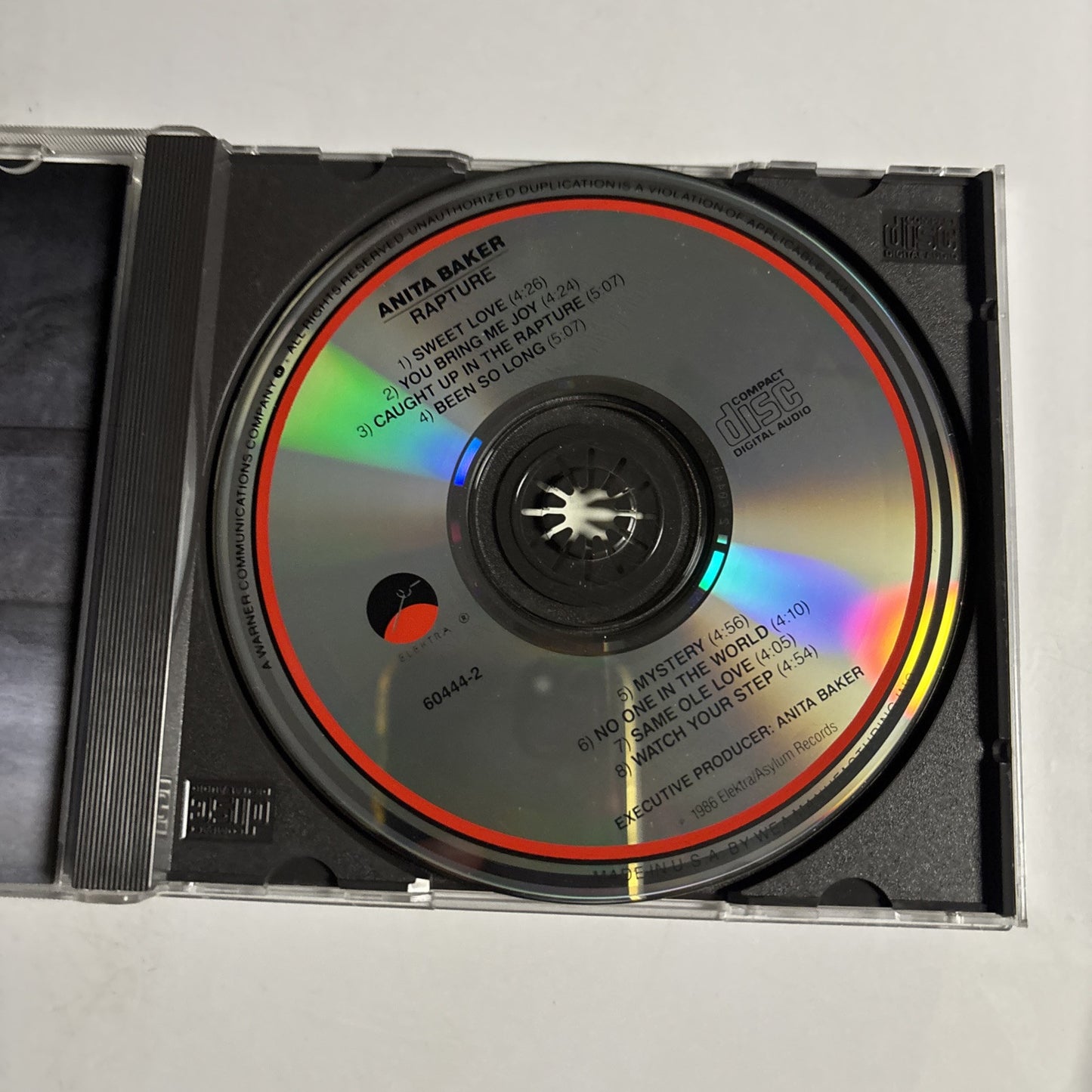 Anita Baker – Rapture (CD, 1986) 960 444-2