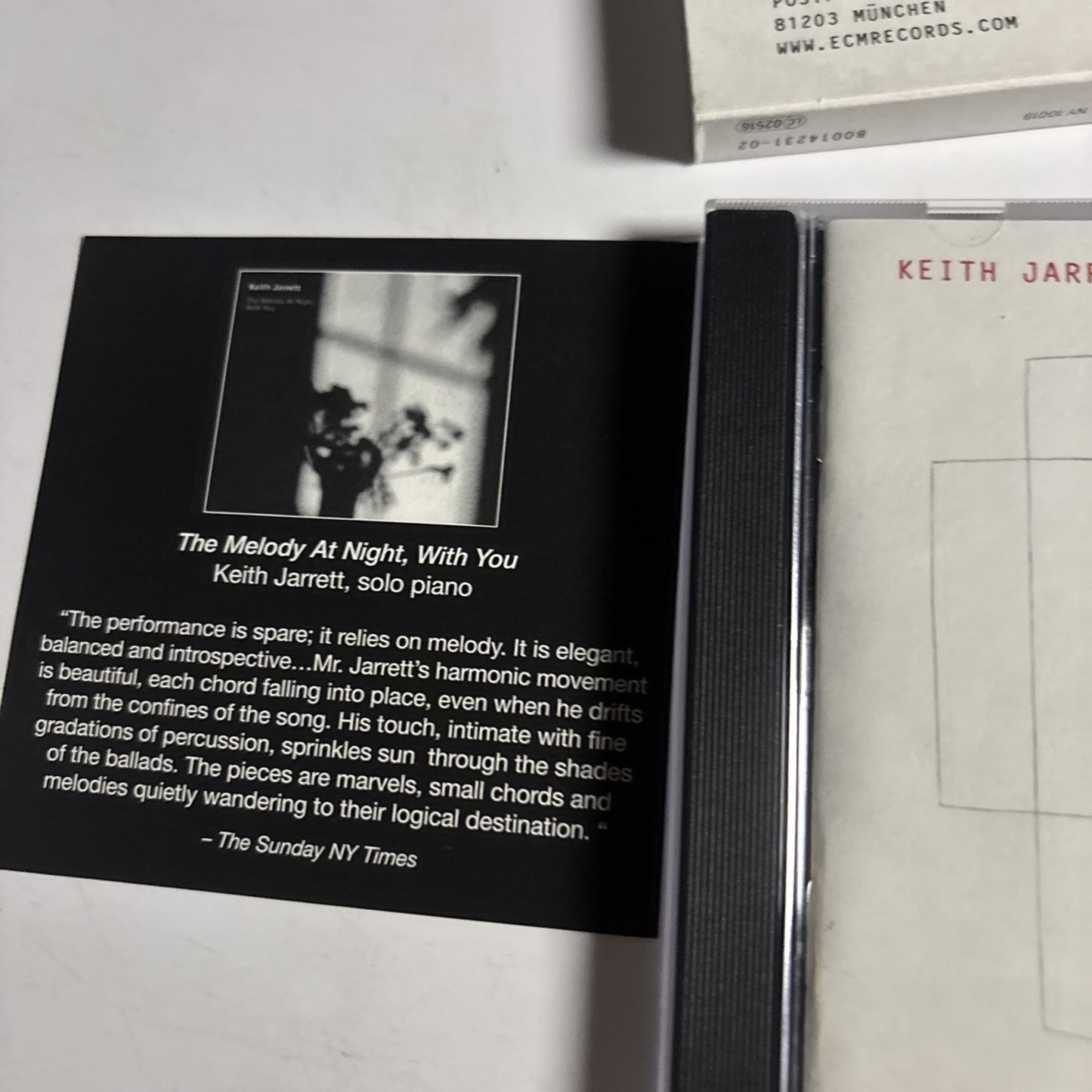Keith Jarrett / Charlie Haden – Jasmine (CD, 2010) ECM 2165