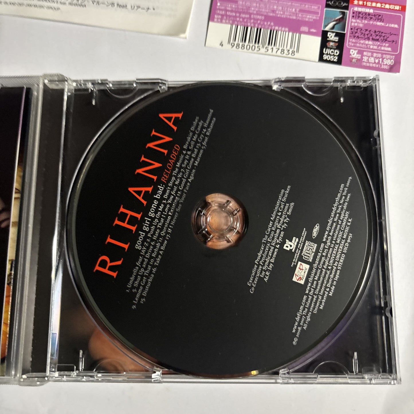 Rihanna – Good Girl Gone Bad: Reloaded (CD, 2008) uicd-9052 Japan obi