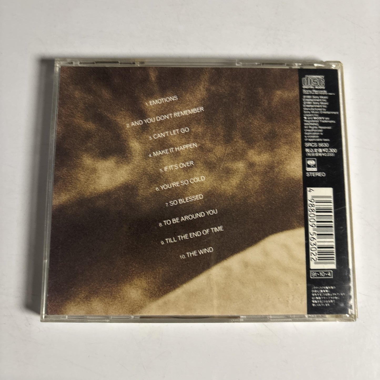Mariah Carey – Emotions (CD, 1991) SRCS 5630 Japan