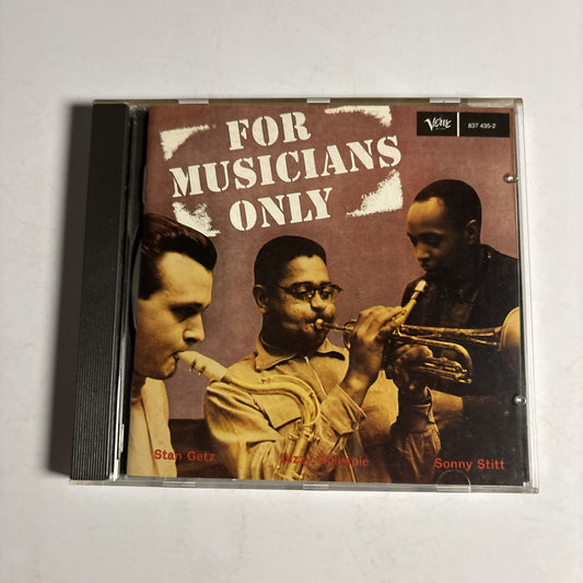 Dizzy Gillespie, Stan Getz, Sonny Stitt – For Musicians Only (CD, 1957)